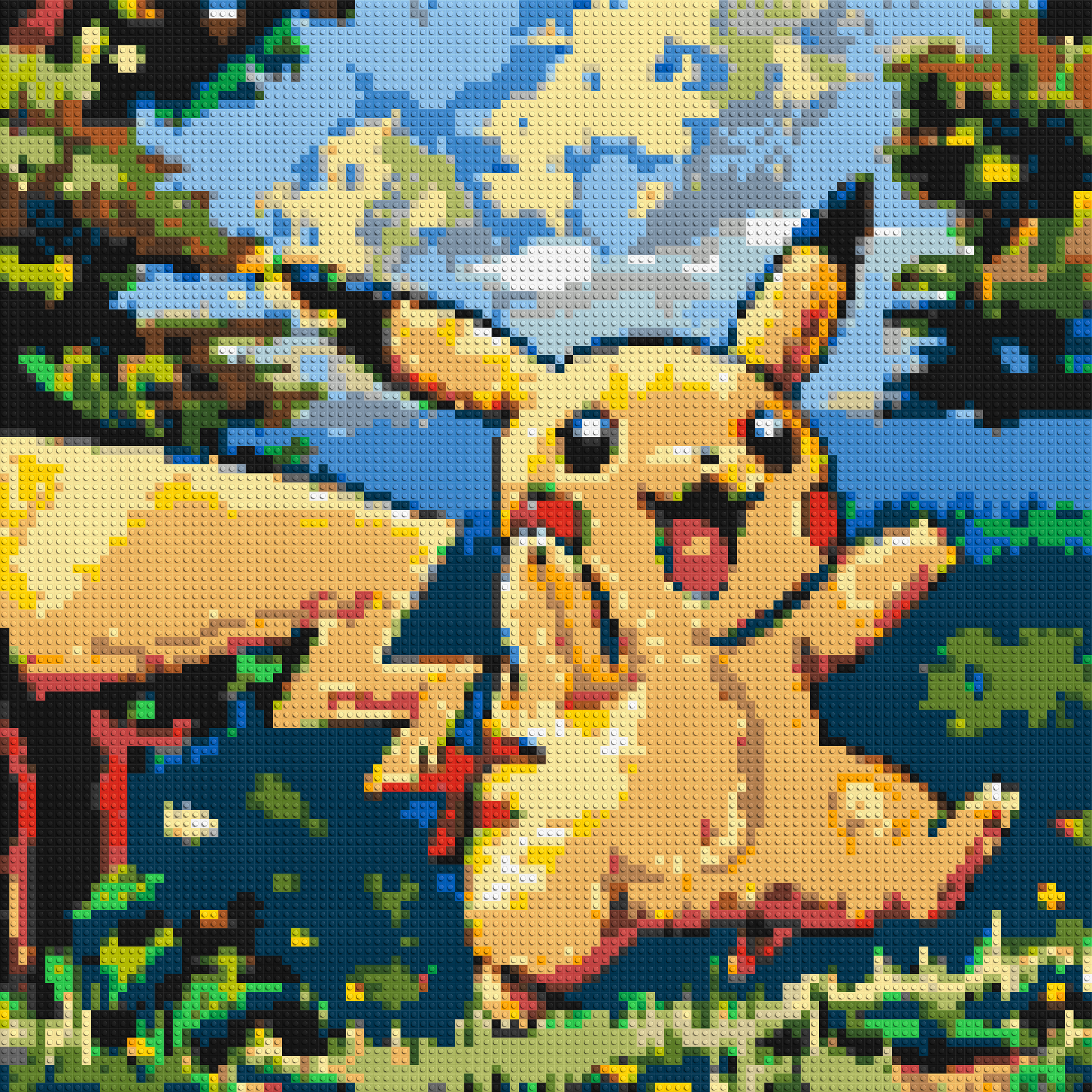 Pikachu - Brick Art Mosaic Kit 5x5 large