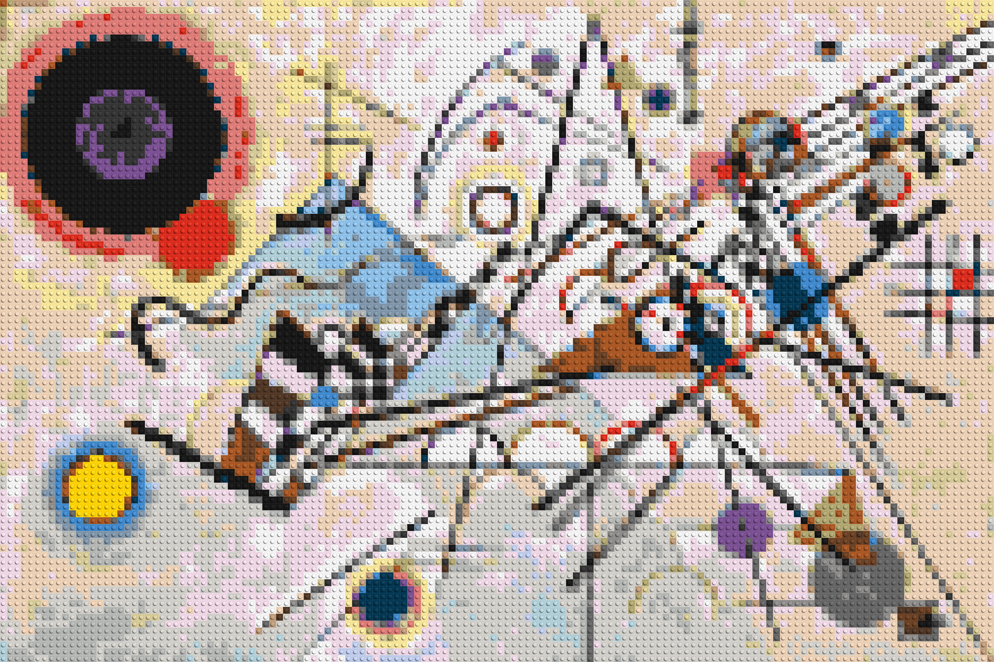 Composition VIII by Wassily Kandinsky - Brick Art Mosaic Kit 6x4 large