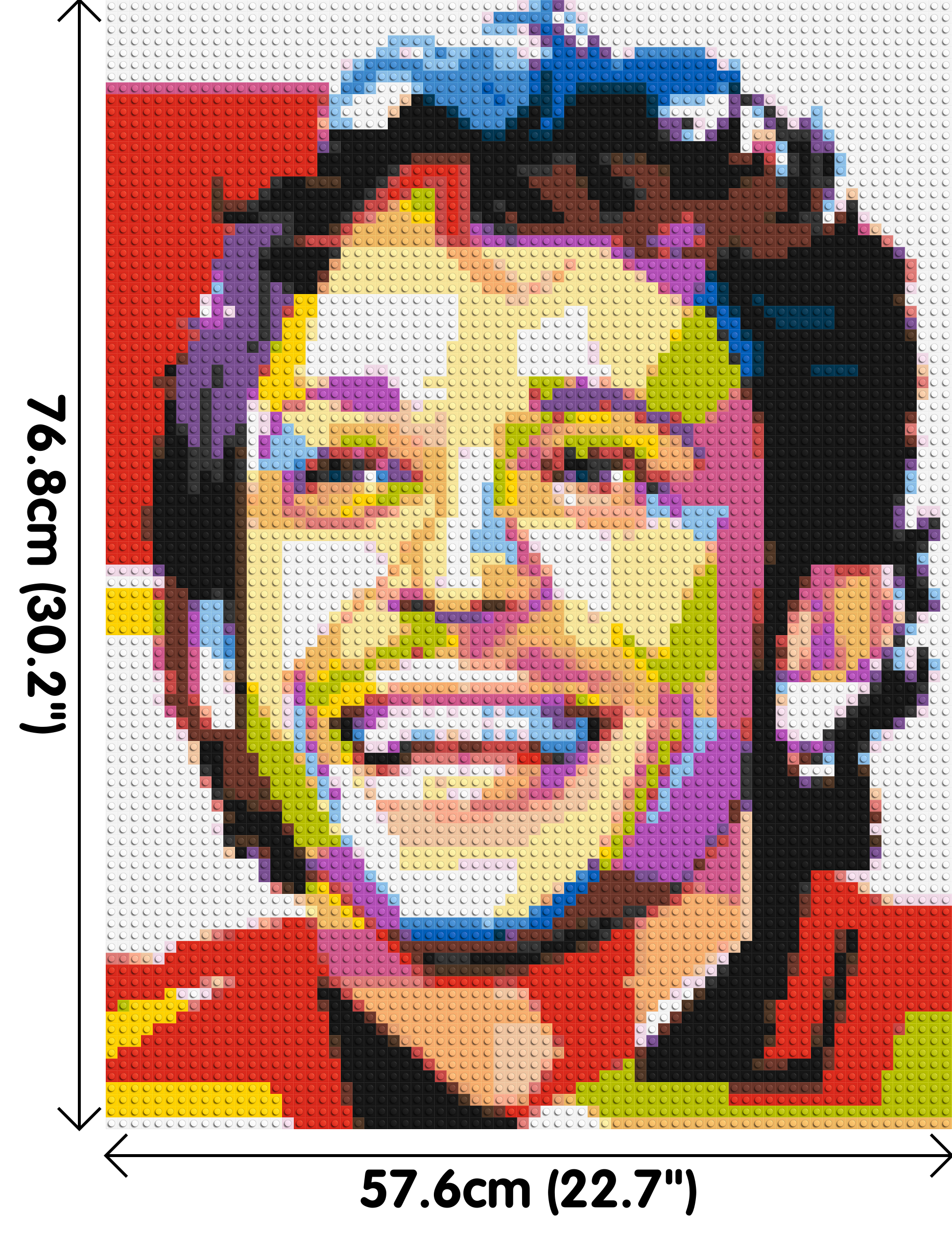 Valentino Rossi - Brick Art Mosaic Kit 3x4 dimensions