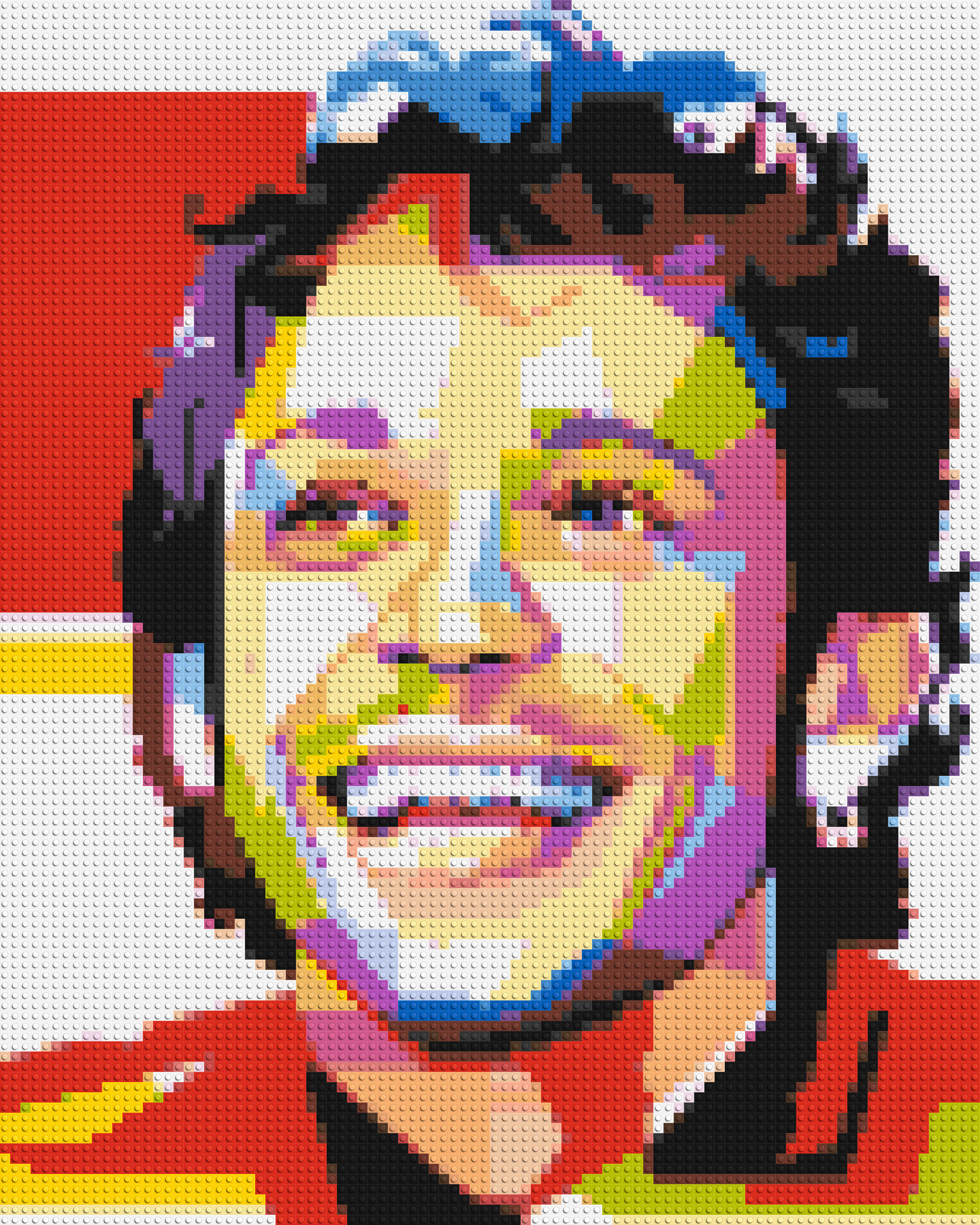 Valentino Rossi - Brick Art Mosaic Kit 4x5 large