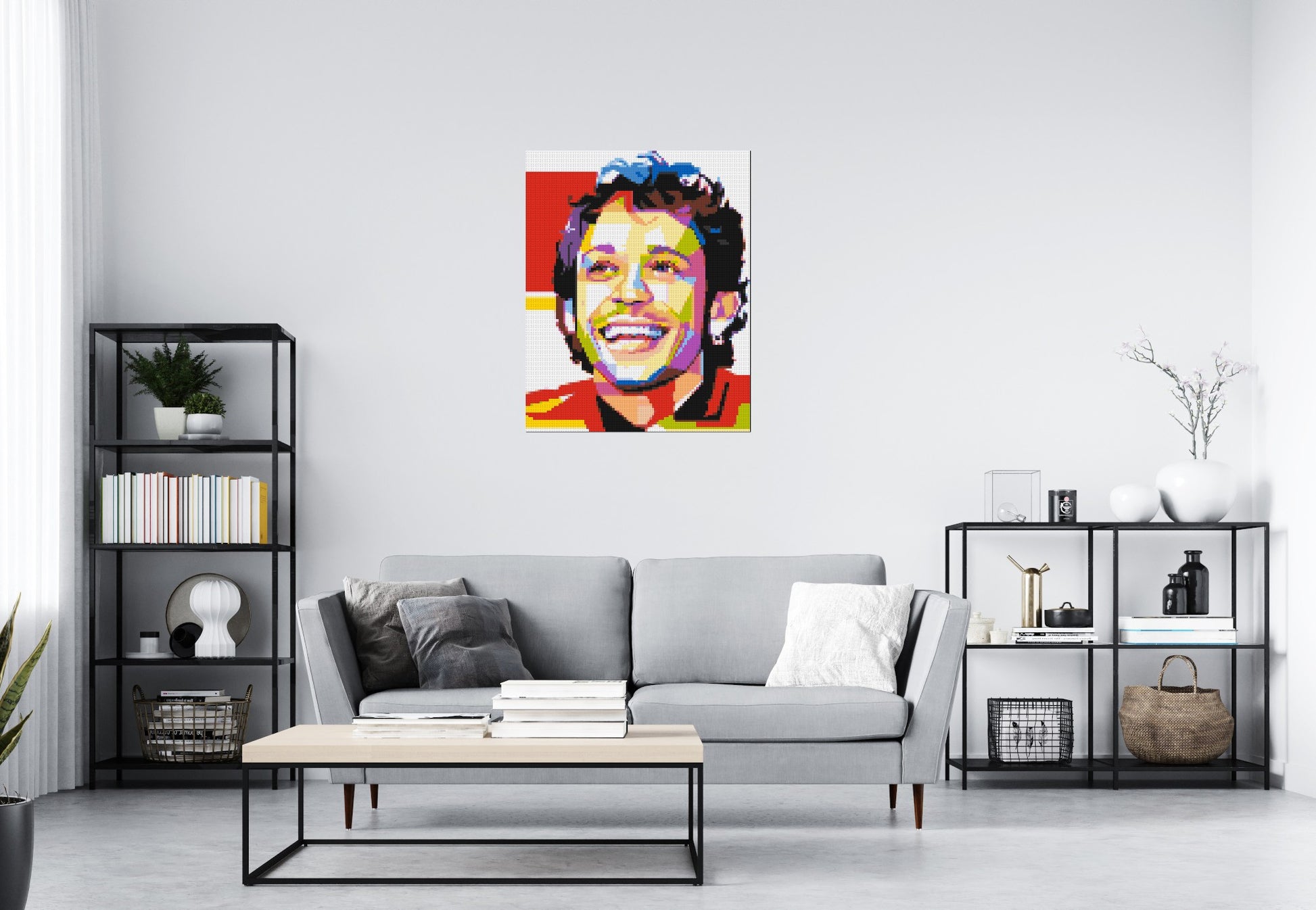 Valentino Rossi - Brick Art Mosaic Kit 4x5 scene