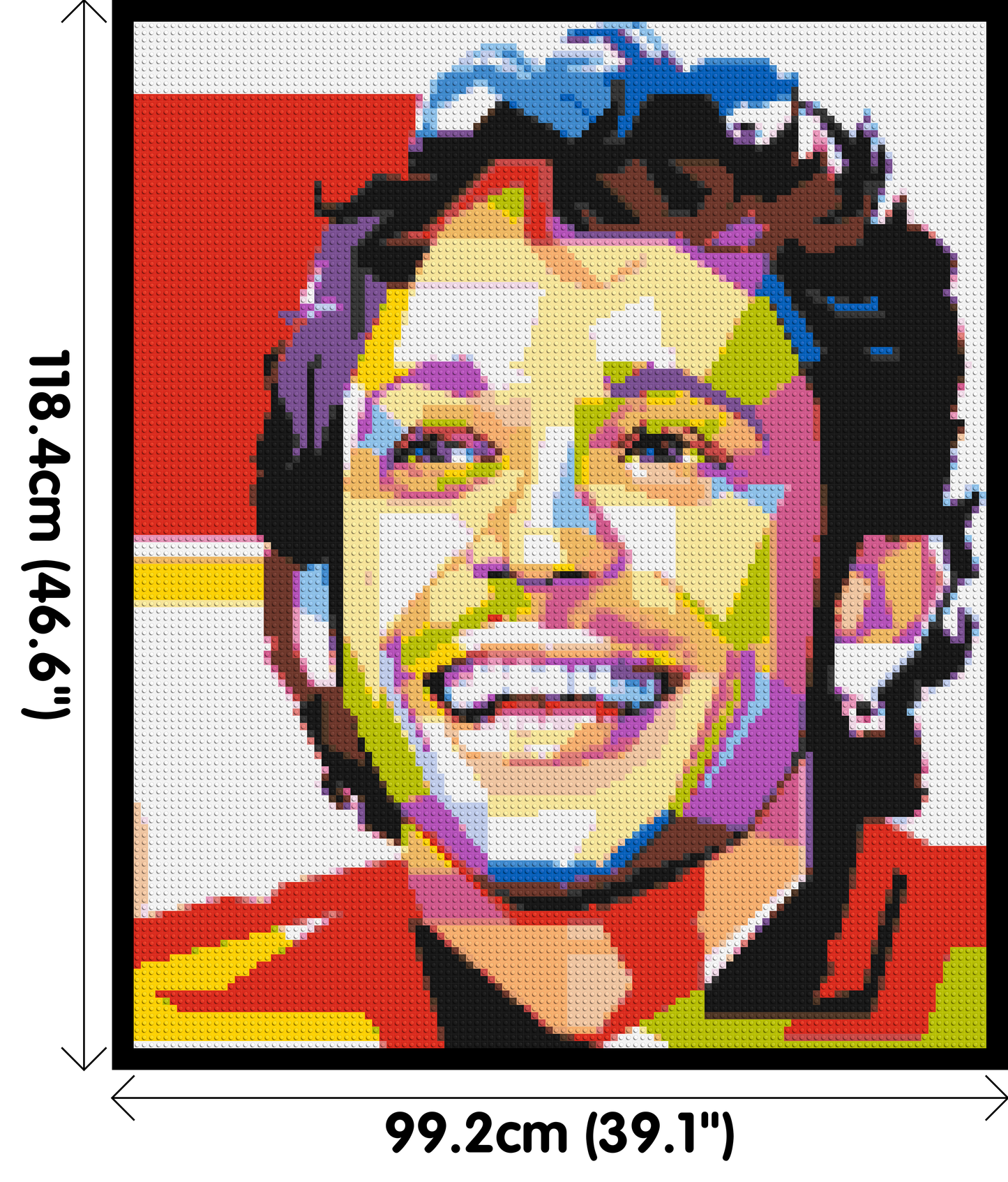 Valentino Rossi - Brick Art Mosaic Kit 5x6 large