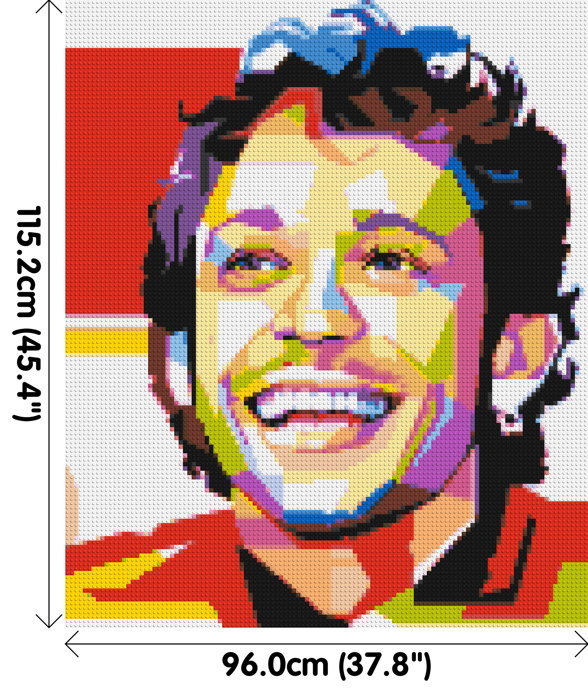 Valentino Rossi - Brick Art Mosaic Kit 5x6 dimensions