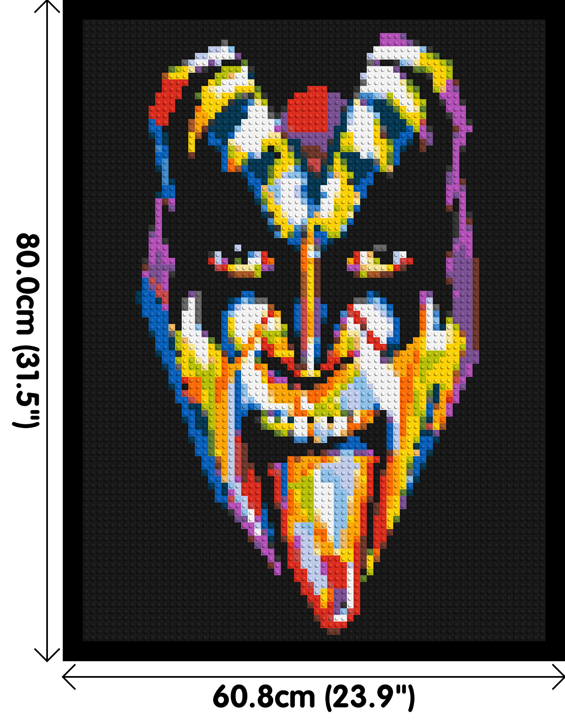 Gene Simmons - Brick Art Mosaic Kit 3x4 dimensions with frame