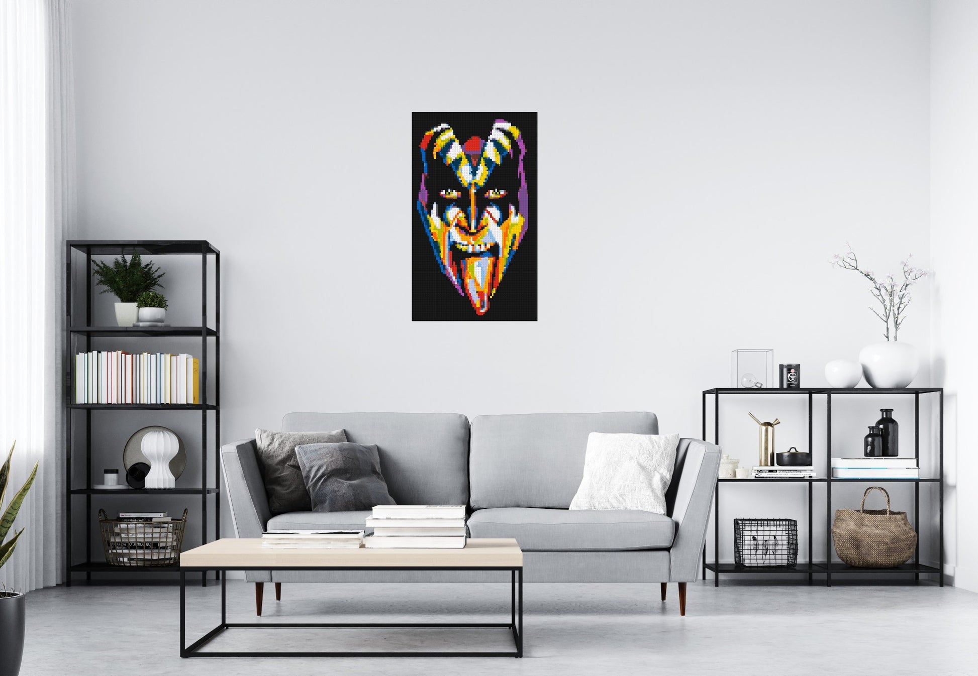 Gene Simmons - Brick Art Mosaic Kit 3x5 scene