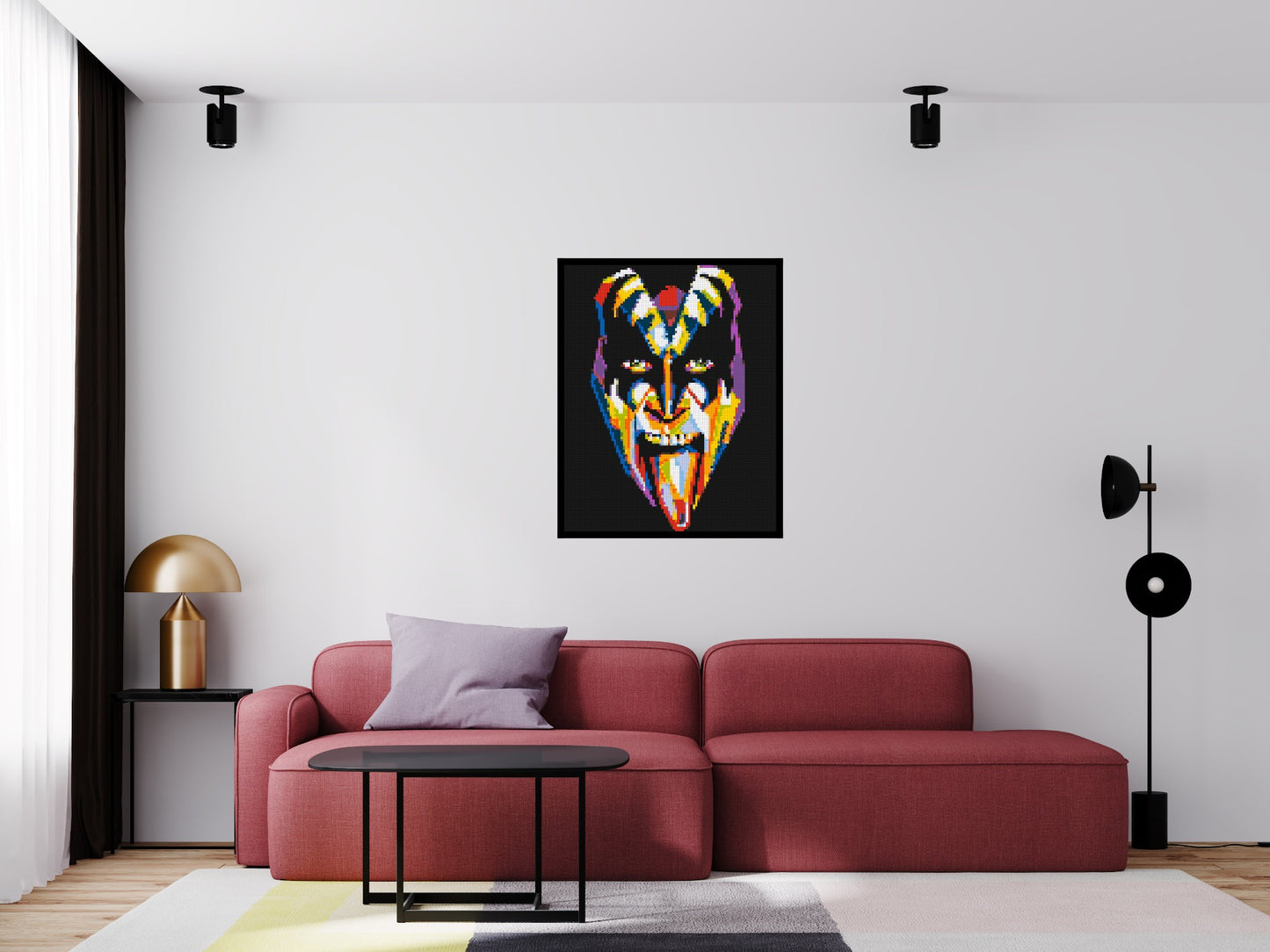 Gene Simmons - Brick Art Mosaic Kit 4x5 large