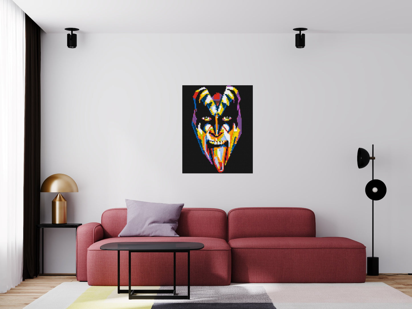 Gene Simmons - Brick Art Mosaic Kit 4x5 large