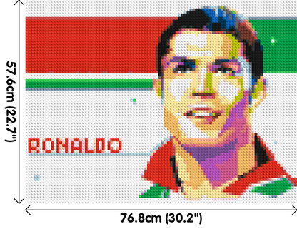 Ronaldo - Brick Art Mosaic Kit 4x3 large