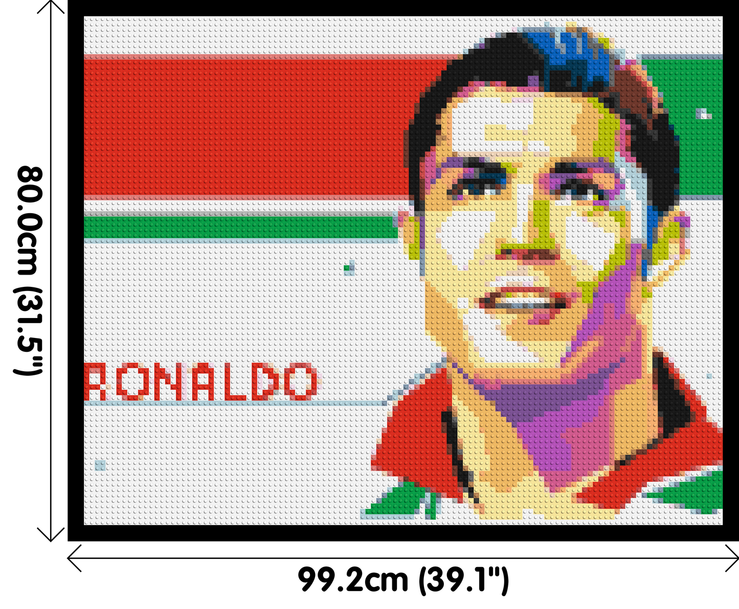 Ronaldo - Brick Art Mosaic Kit 5x4 large