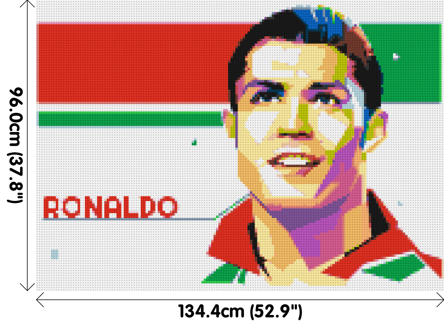 Ronaldo - Brick Art Mosaic Kit 7x5 large