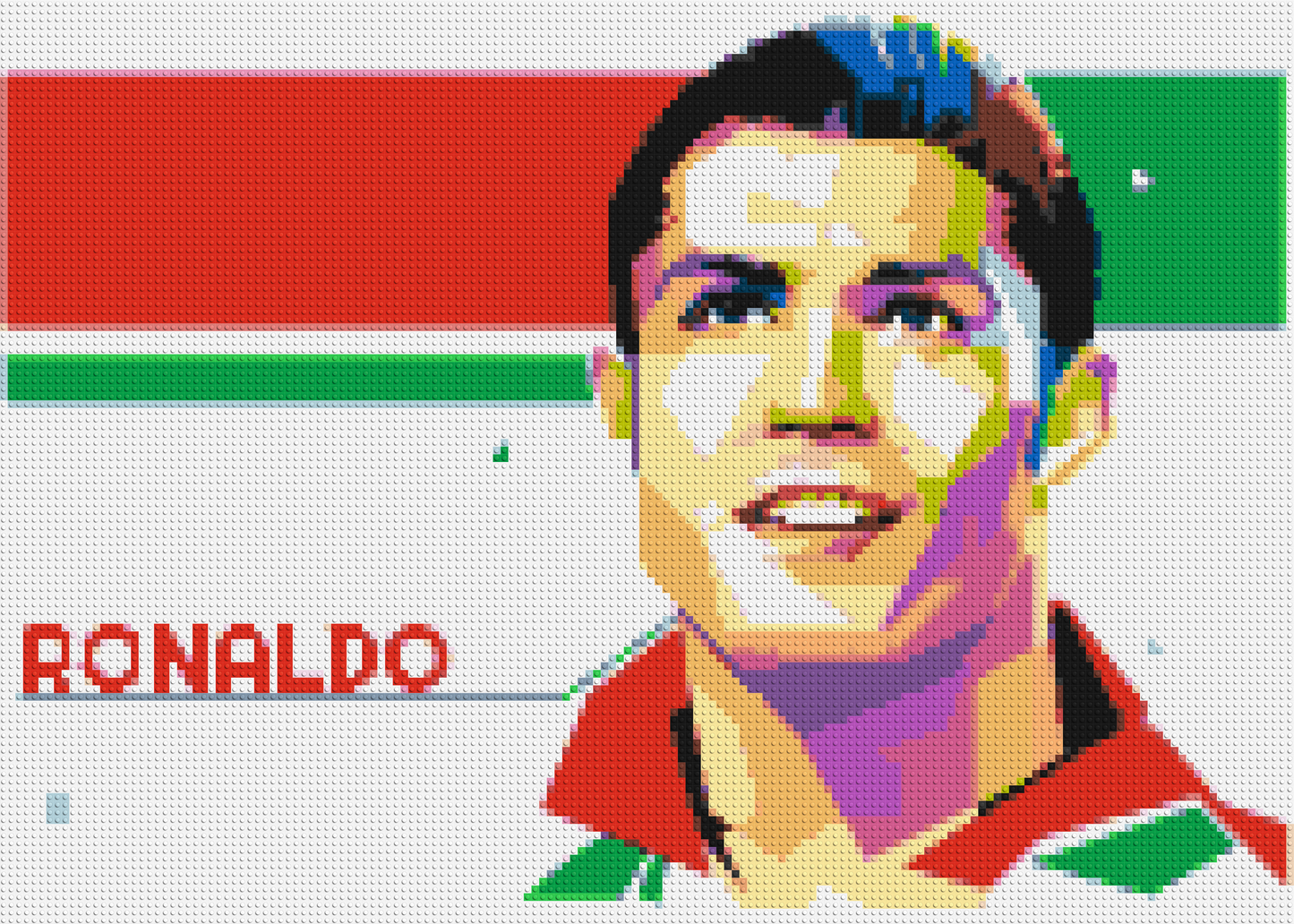 Ronaldo - Brick Art Mosaic Kit 7x5 large