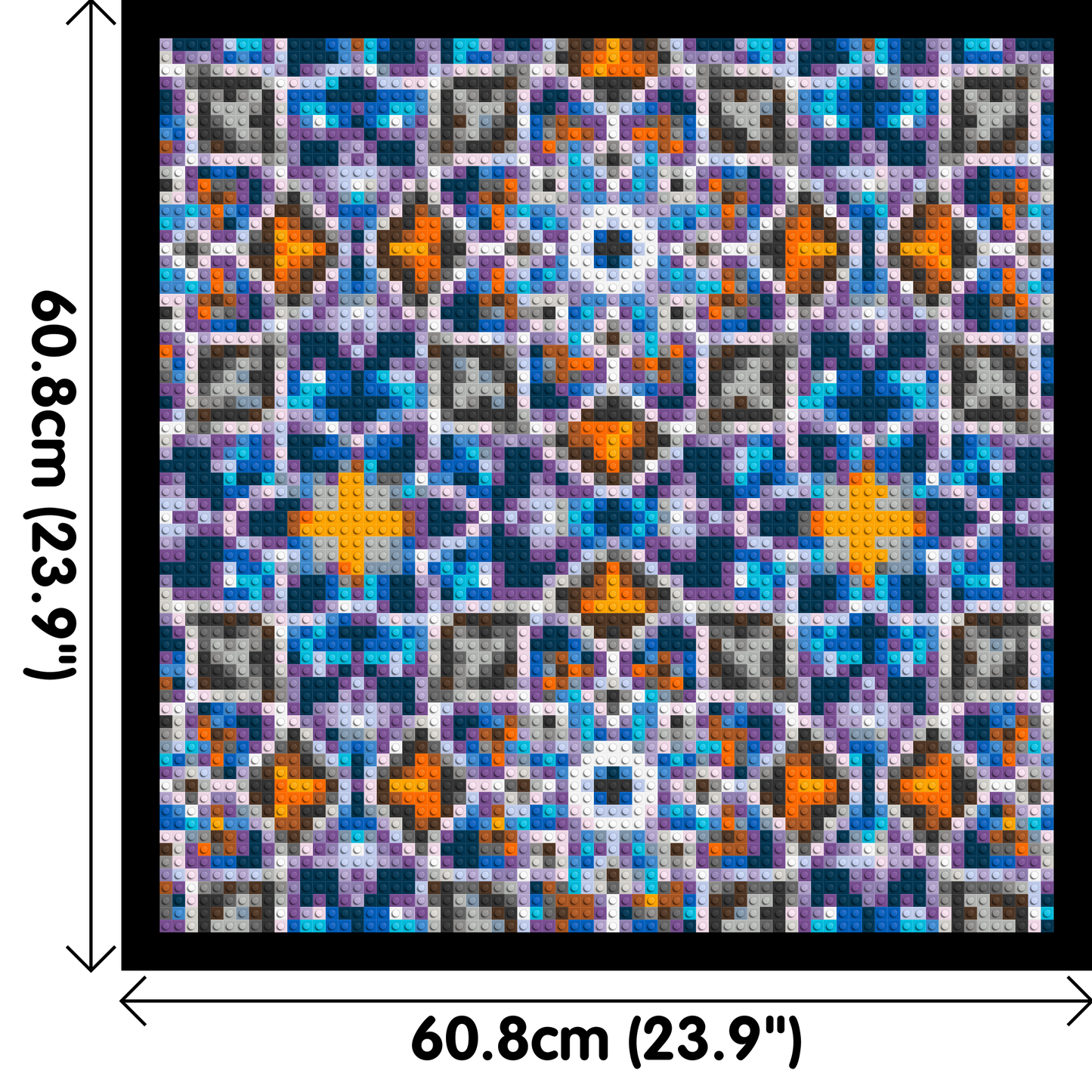 Abstract Pattern #1 - Brick Art Mosaic Kit 3x3 large