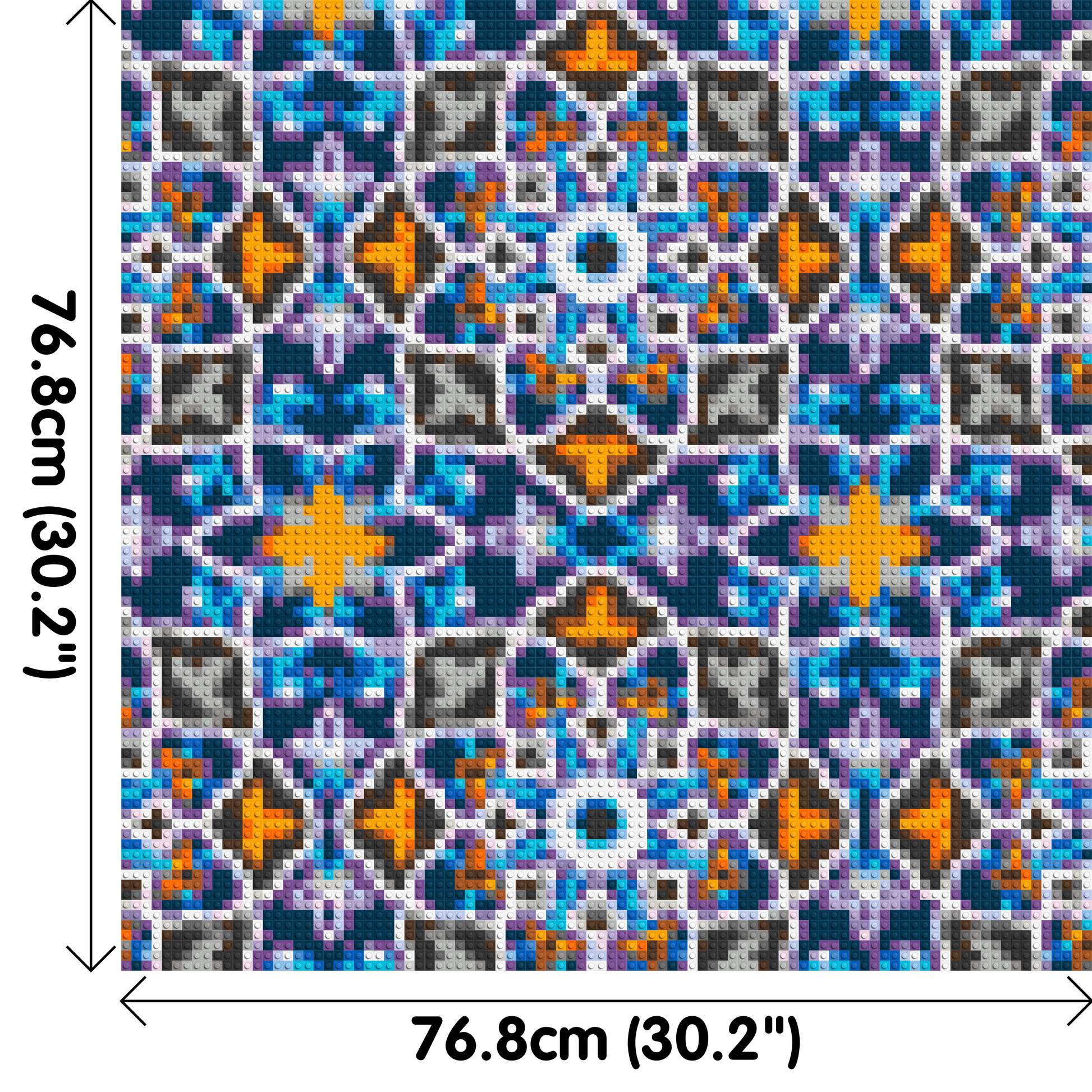 Abstract Pattern #1 - Brick Art Mosaic Kit 4x4 dimensions