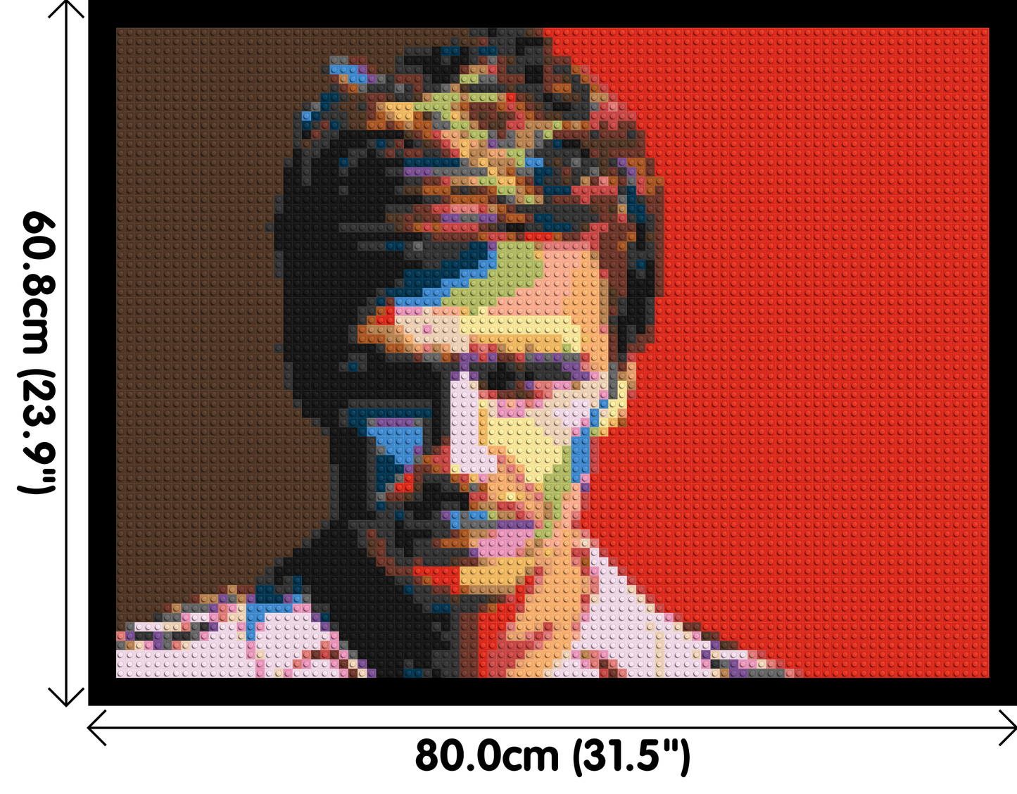 David Beckham - Brick Art Mosaic Kit 4x3 large