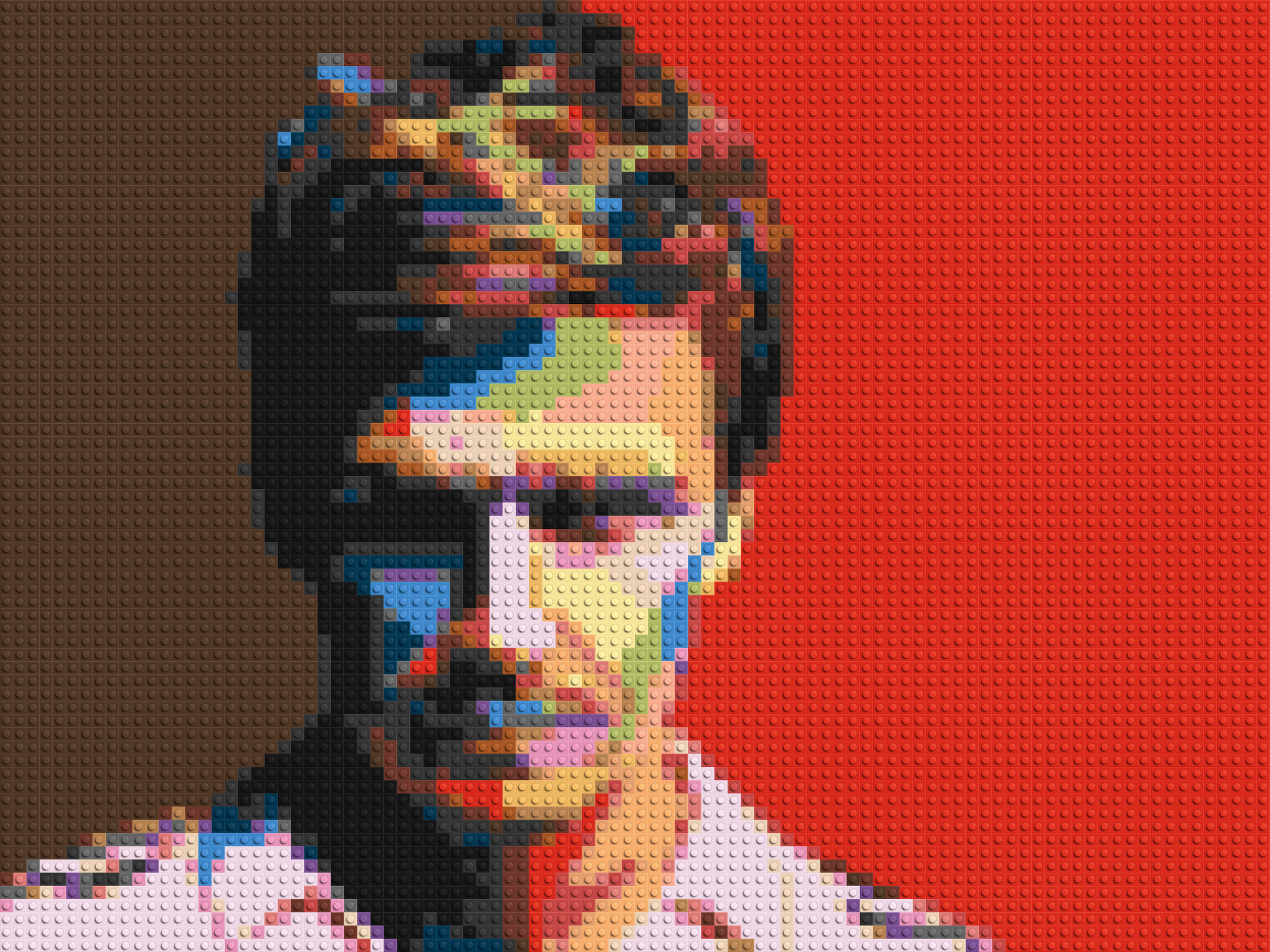 David Beckham - Brick Art Mosaic Kit 4x3 large