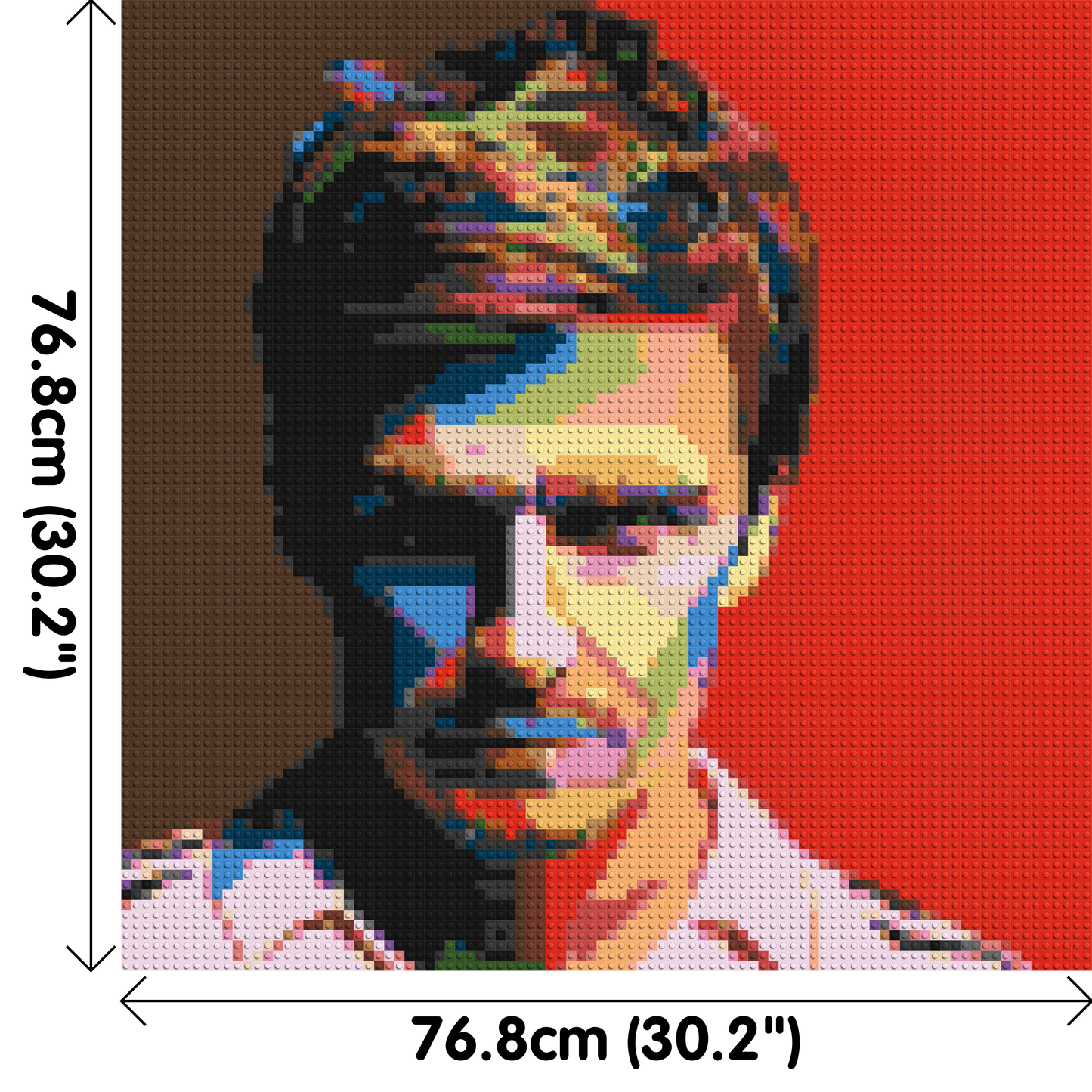 David Beckham - Brick Art Mosaic Kit 4x4 large