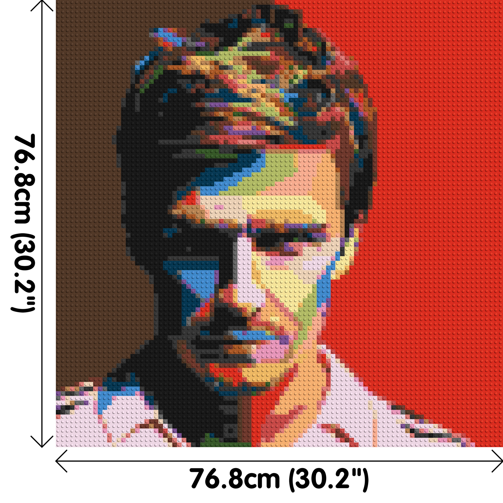 David Beckham - Brick Art Mosaic Kit 4x4 dimensions