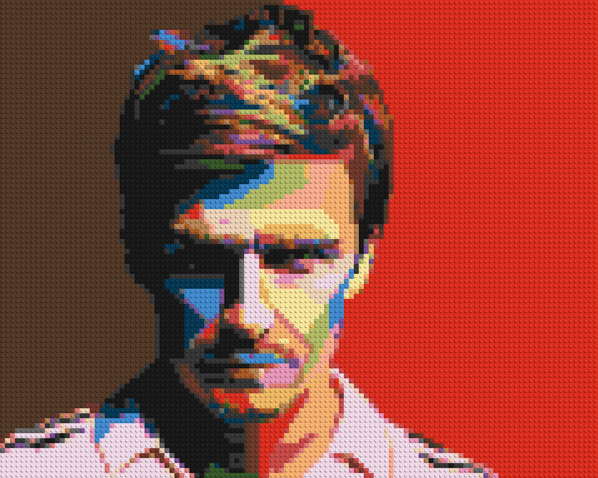 David Beckham - Brick Art Mosaic Kit 5x4 large