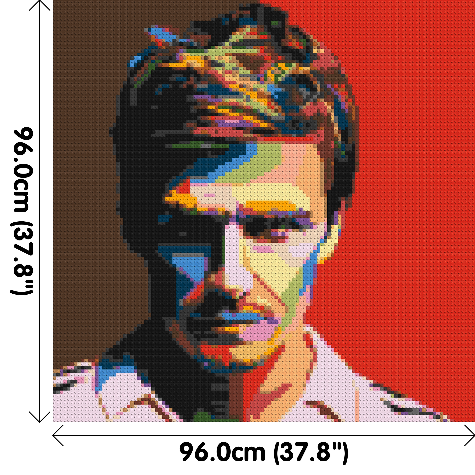 David Beckham - Brick Art Mosaic Kit 5x5 dimensions