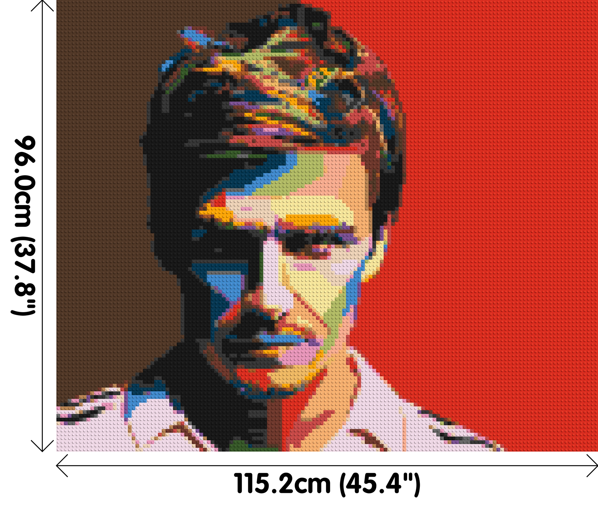 David Beckham - Brick Art Mosaic Kit 6x5 dimensions