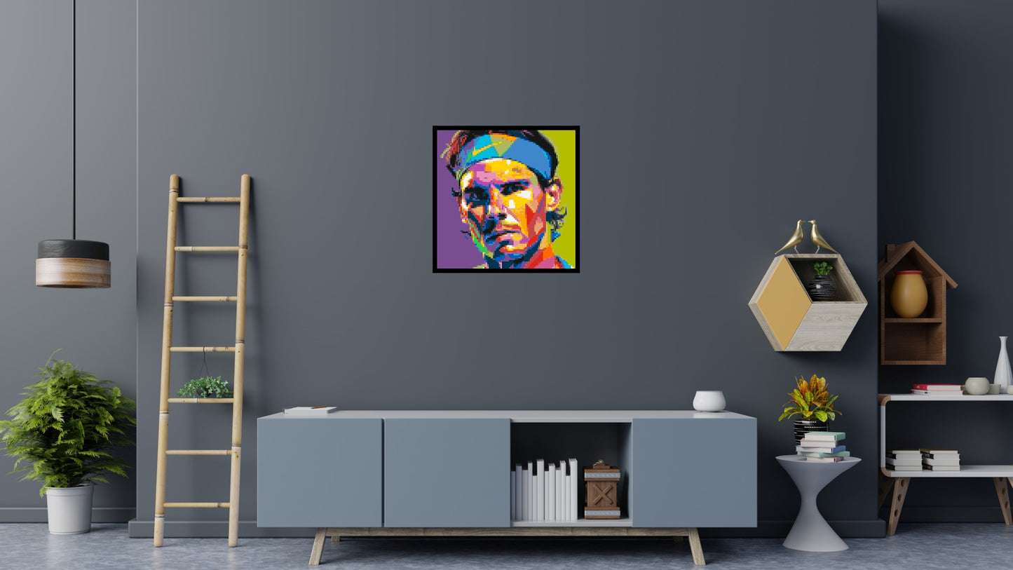 Rafael Nadal - Brick Art Mosaic Kit 4x4 large