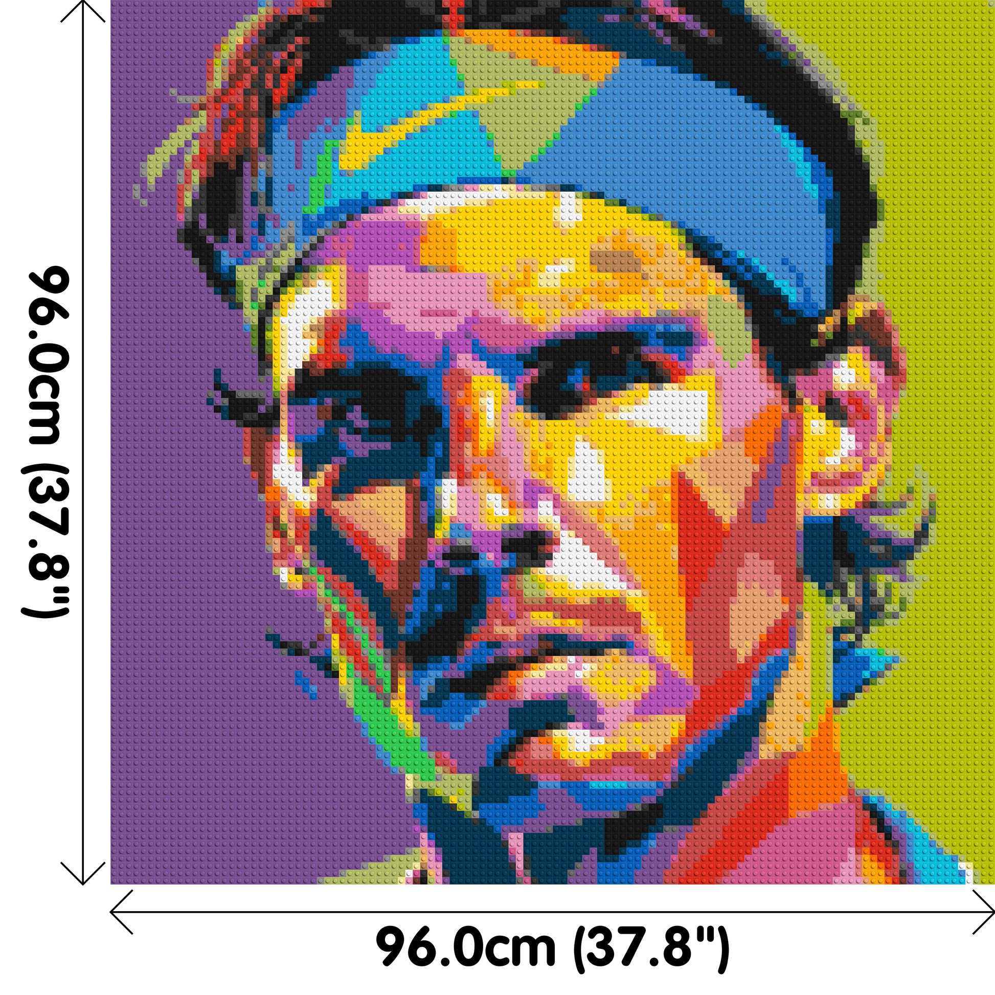 Rafael Nadal - Brick Art Mosaic Kit 5x5 dimensions