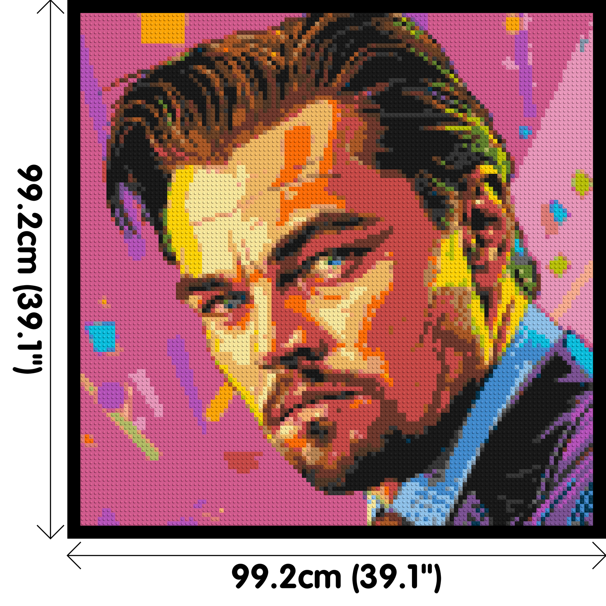 Leonardo Di Caprio - Brick Art Mosaic Kit 5x5 dimensions with frame