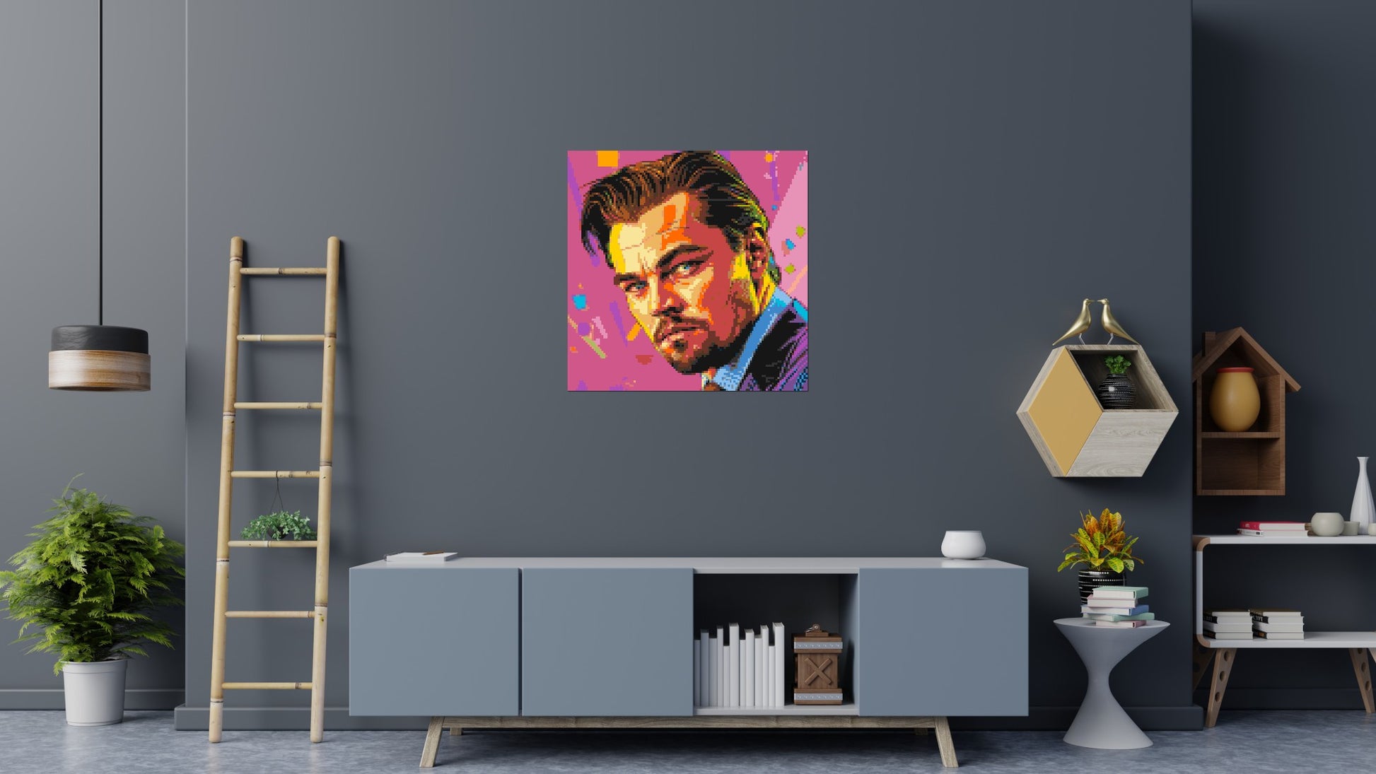 Leonardo Di Caprio - Brick Art Mosaic Kit 5x5 scene