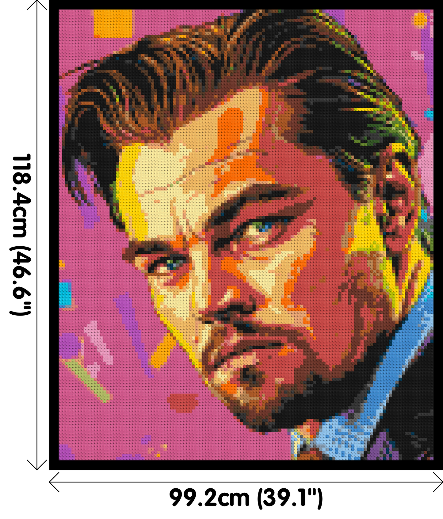 Leonardo Di Caprio - Brick Art Mosaic Kit 5x6 large