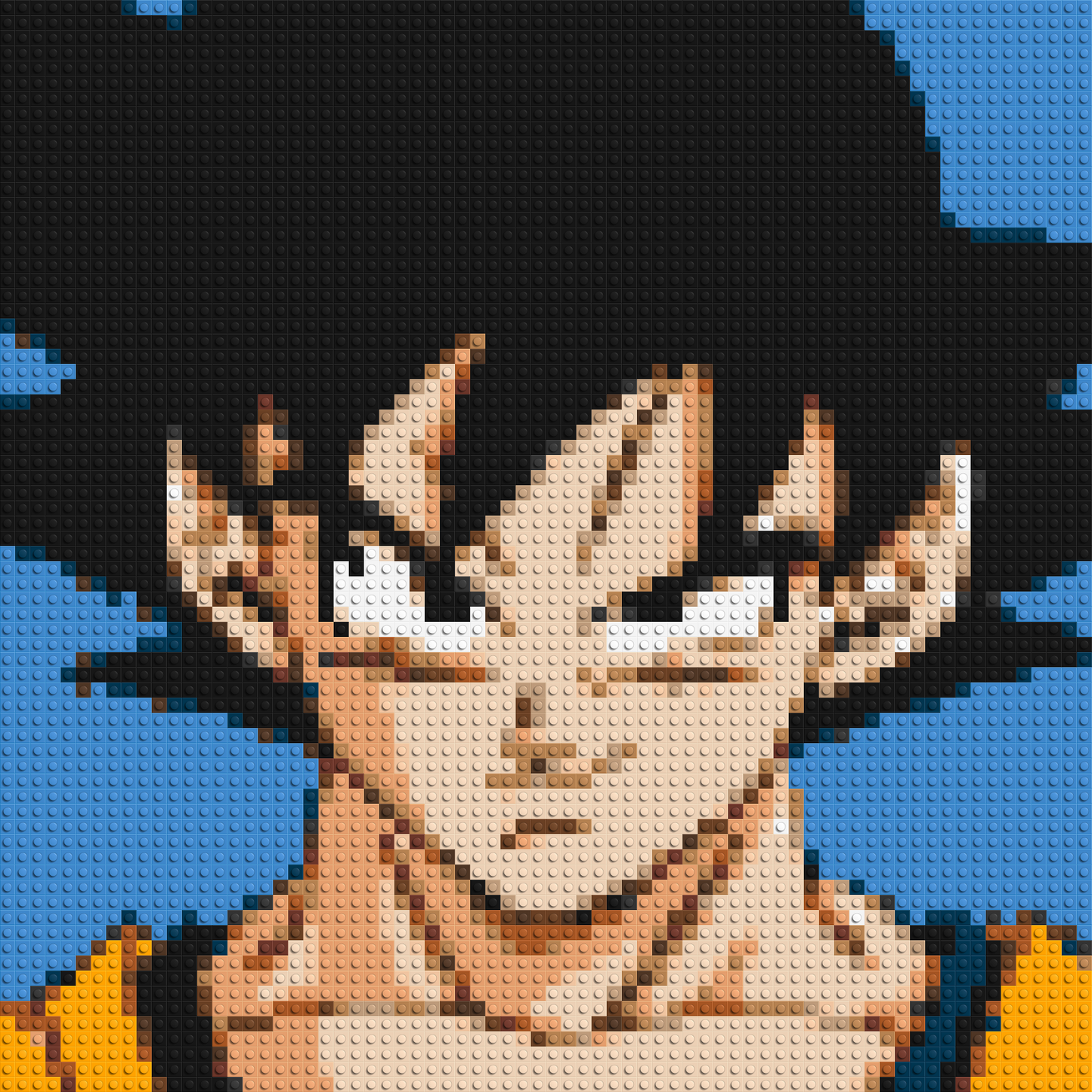 Goku - Brick Art Mosaic Kit 3x3 large