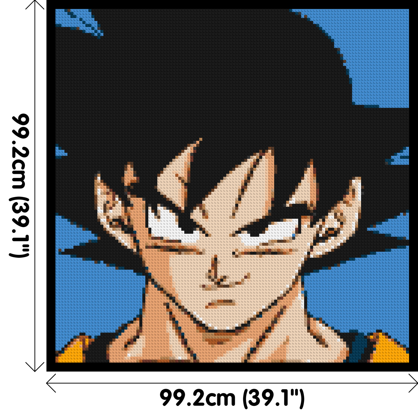 Goku - Brick Art Mosaic Kit 5x5 large