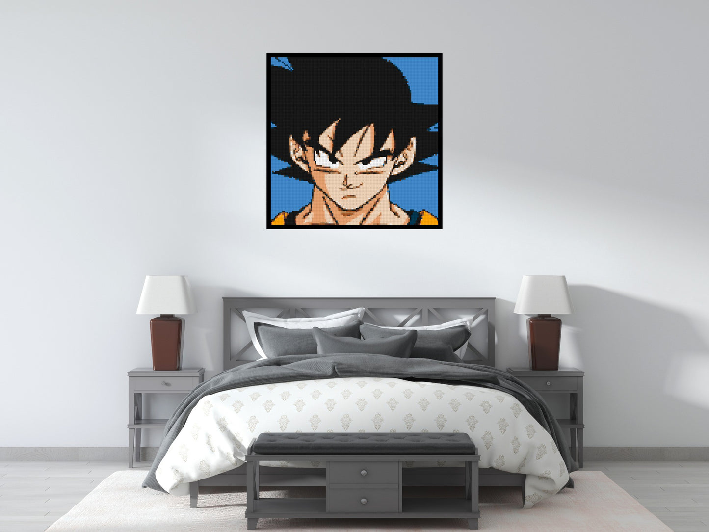 Goku - Brick Art Mosaic Kit 5x5 large