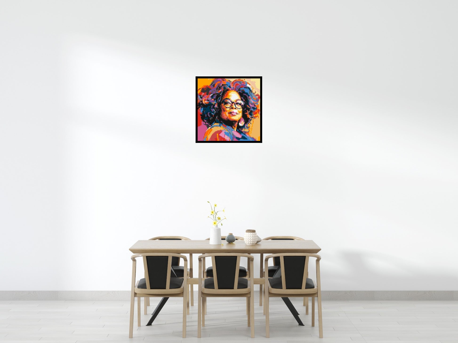 Oprah Winfrey - Brick Art Mosaic Kit 4x4 scene with frame