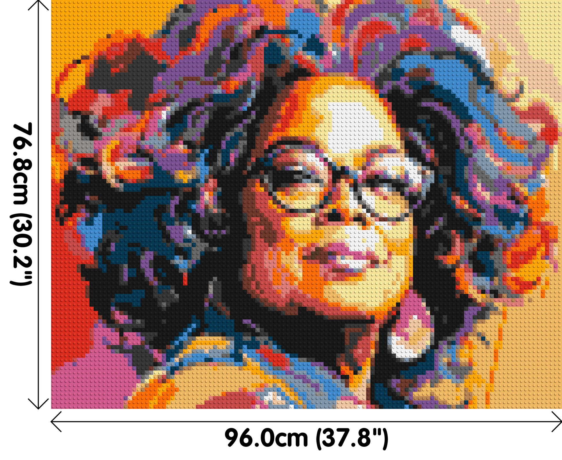 Oprah Winfrey - Brick Art Mosaic Kit 5x4 dimensions