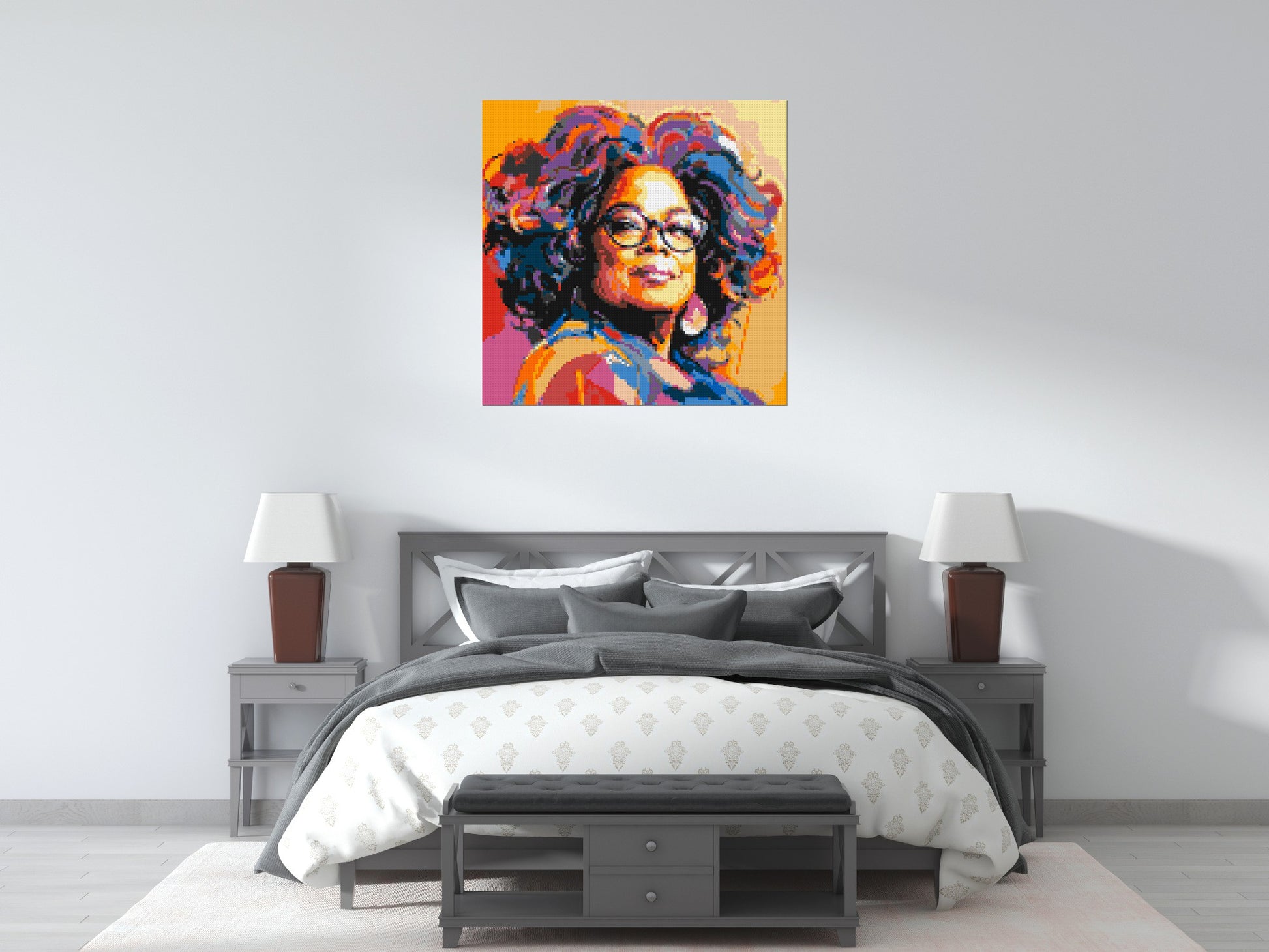 Oprah Winfrey - Brick Art Mosaic Kit 5x5 scene