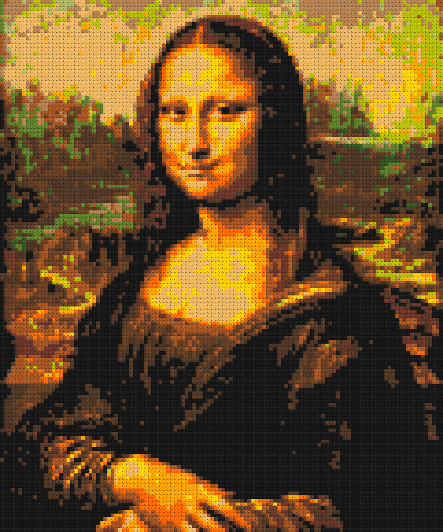 The Mona Lisa by Leonardo Da Vinci - Brick Art Mosaic Kit 5x6 large