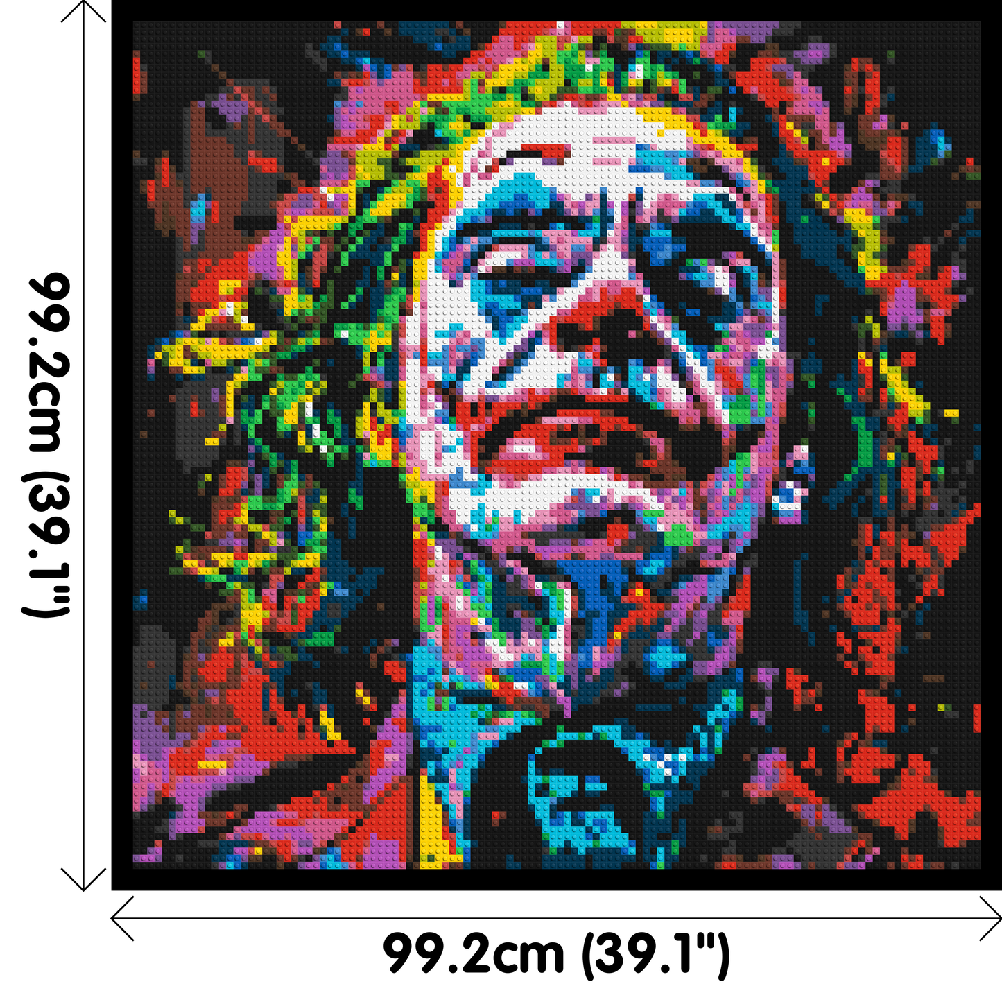 Joker - Brick Art Mosaic Kit 5x5 large