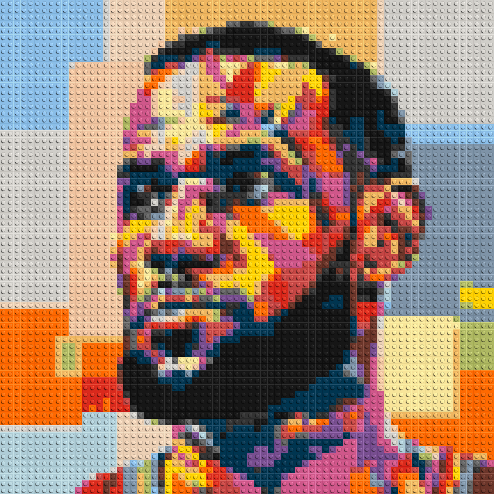 LeBron James - Brick Art Mosaic Kit 3x3 large