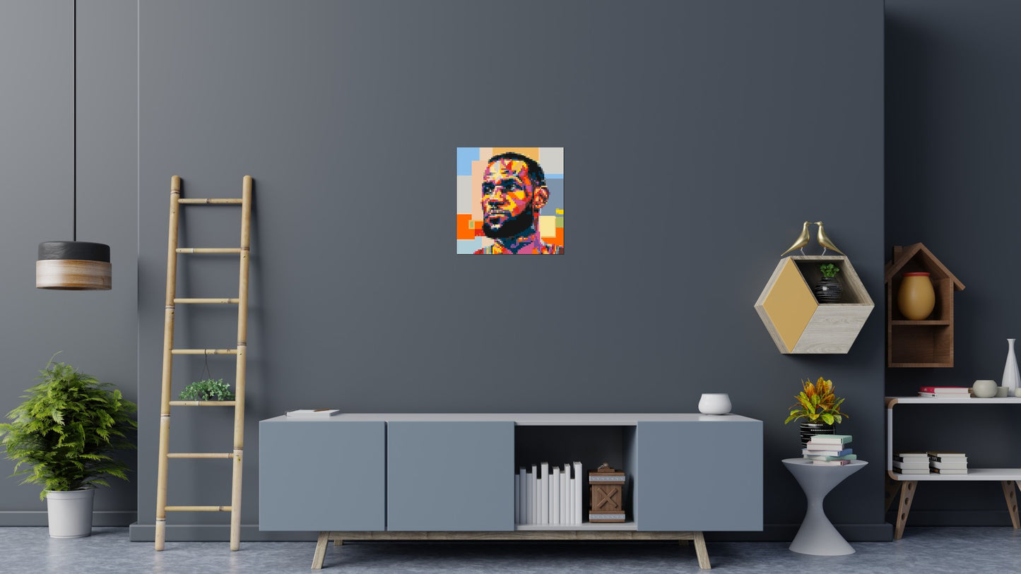 LeBron James - Brick Art Mosaic Kit 3x3 large