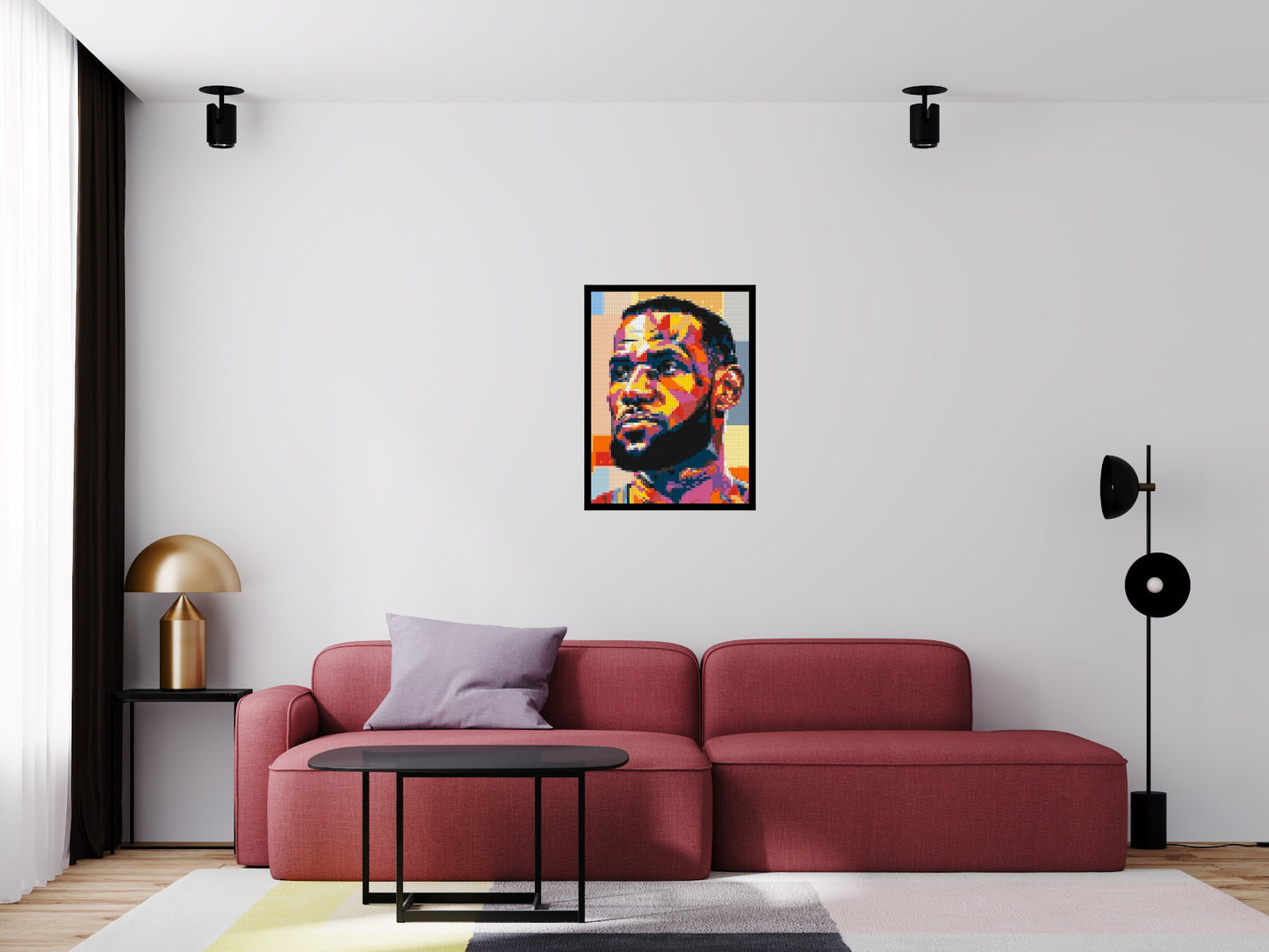 LeBron James - Brick Art Mosaic Kit 3x4 large