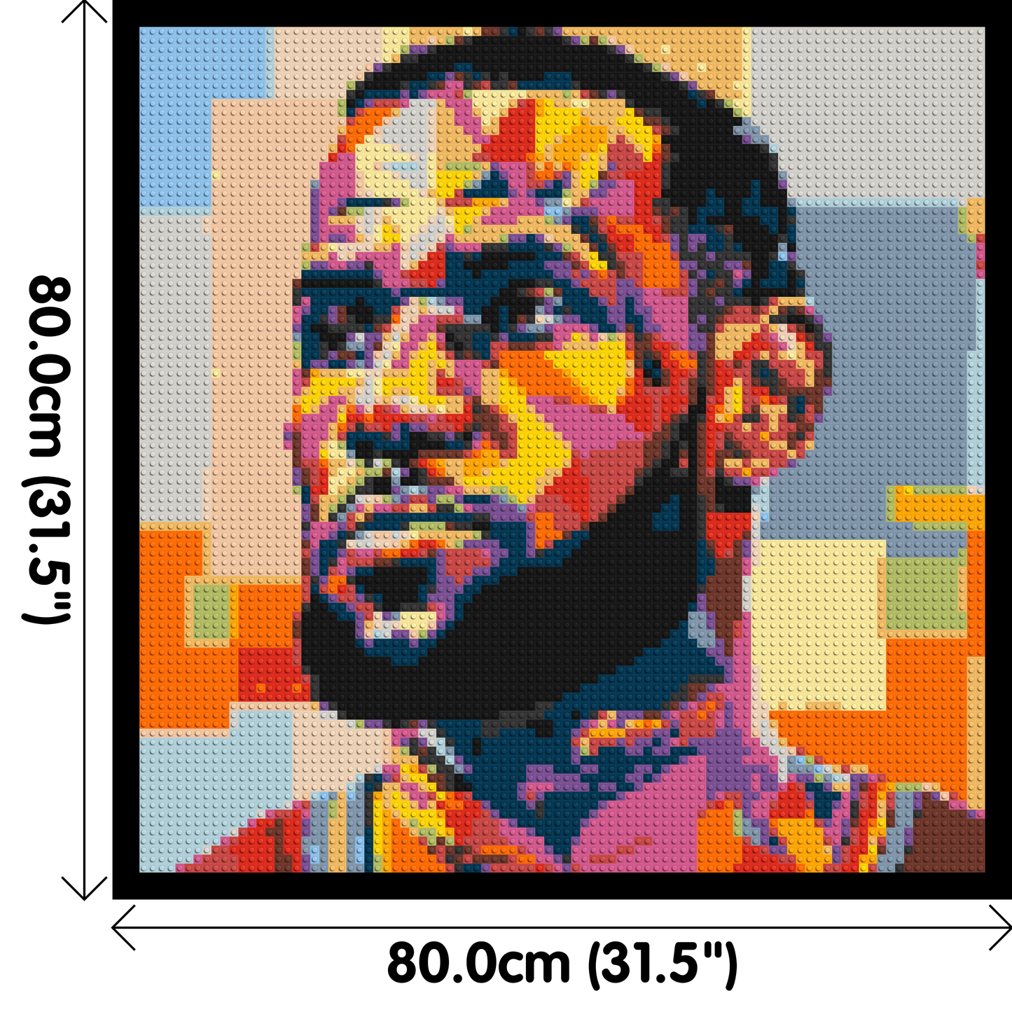 LeBron James - Brick Art Mosaic Kit 4x4 large