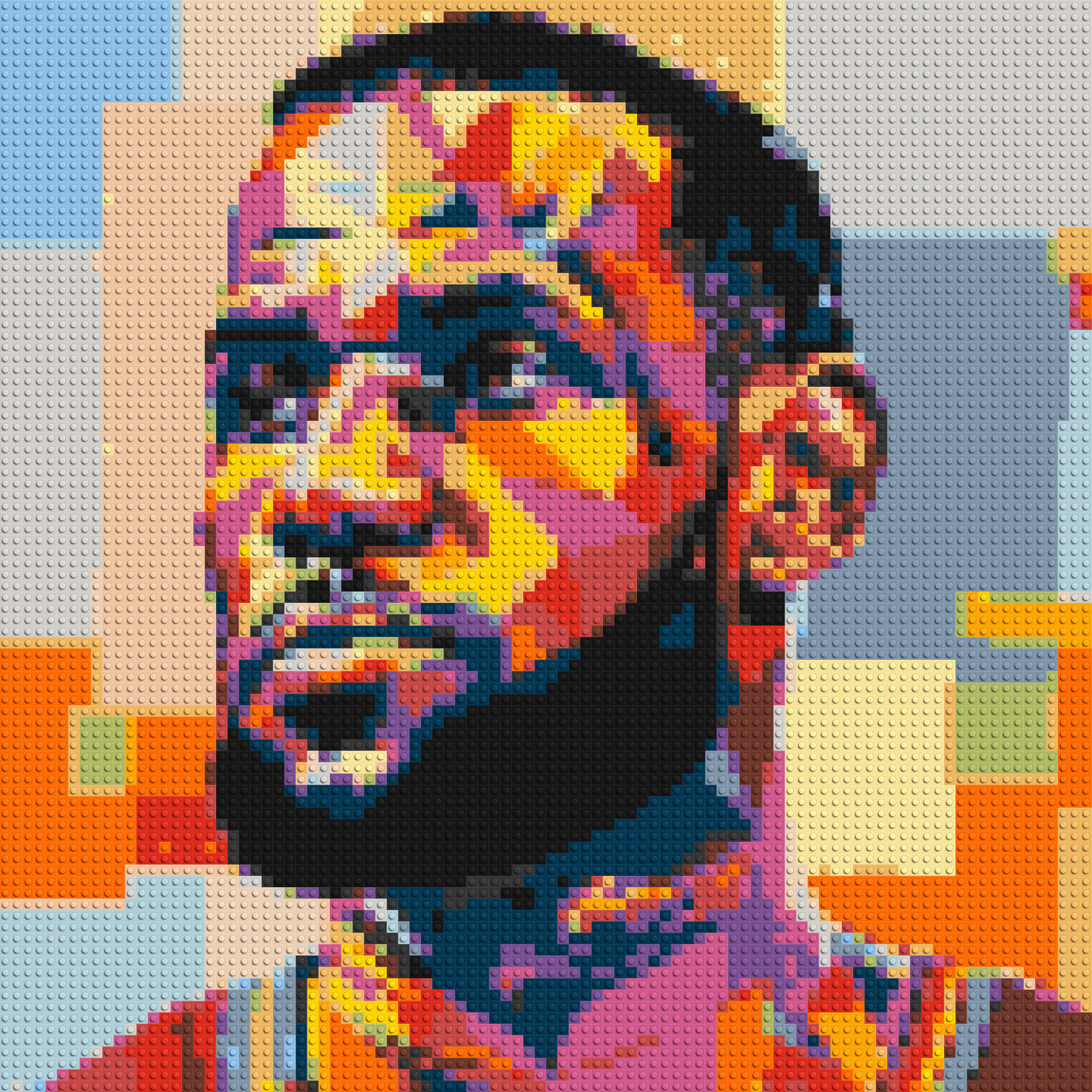 LeBron James - Brick Art Mosaic Kit 4x4 large