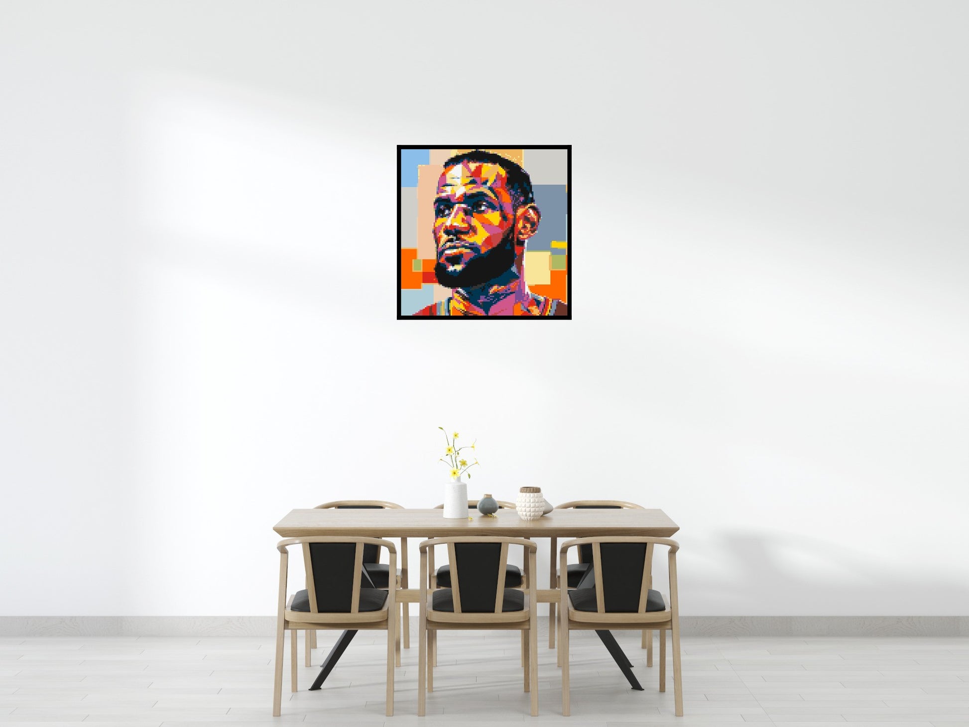 LeBron James - Brick Art Mosaic Kit 5x5 scene with frame