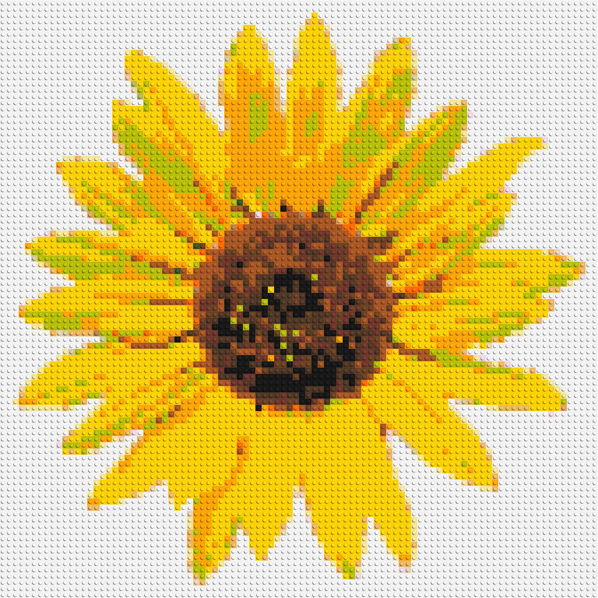 Sunflower - Brick Art Mosaic Kit 4x4 large