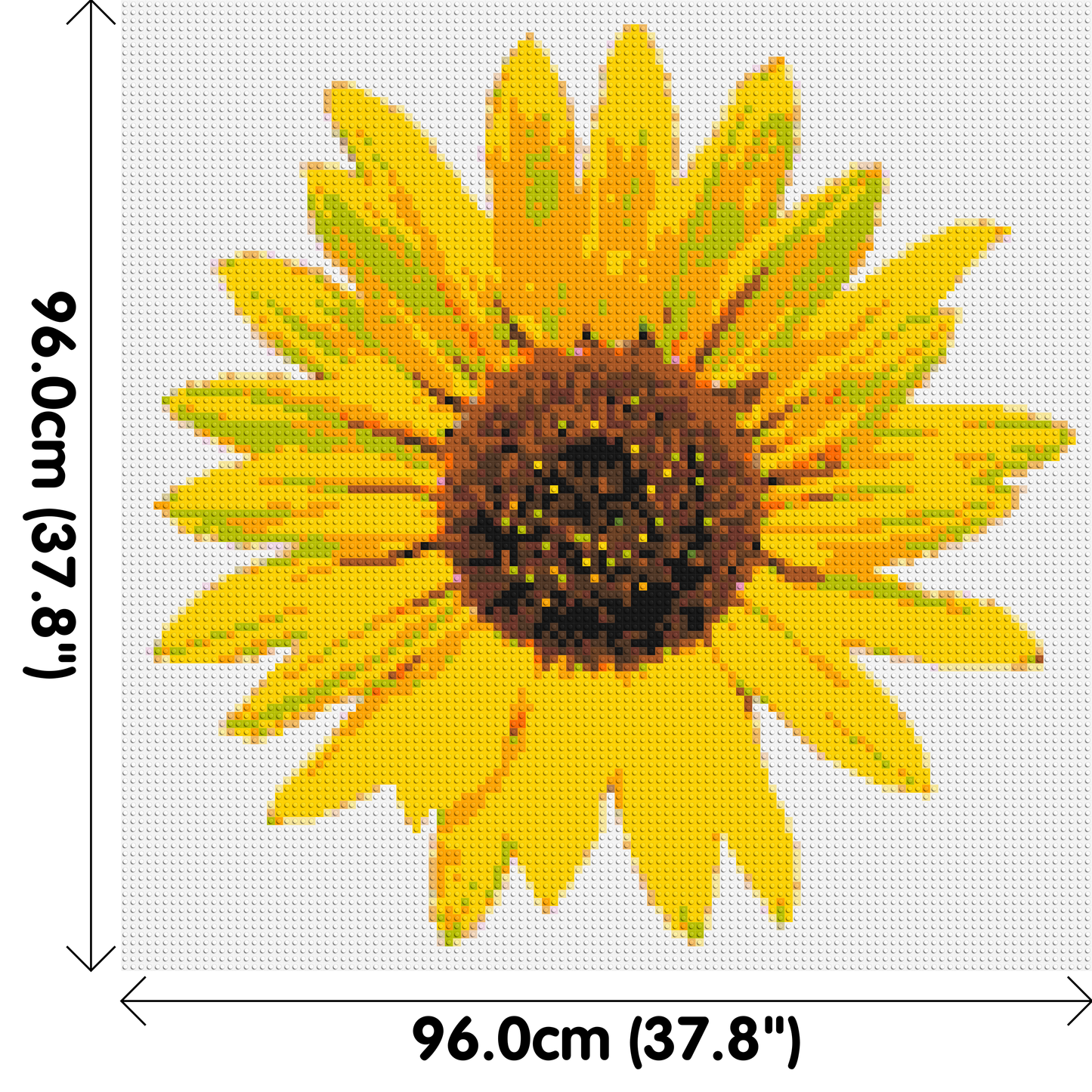 Sunflower - Brick Art Mosaic Kit 5x5 large