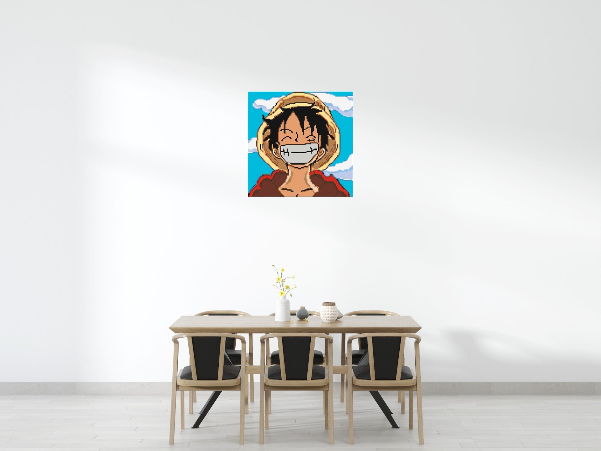 Monkey D. Luffy Pixel Art - Brick Art Mosaic Kit 5x5 scene