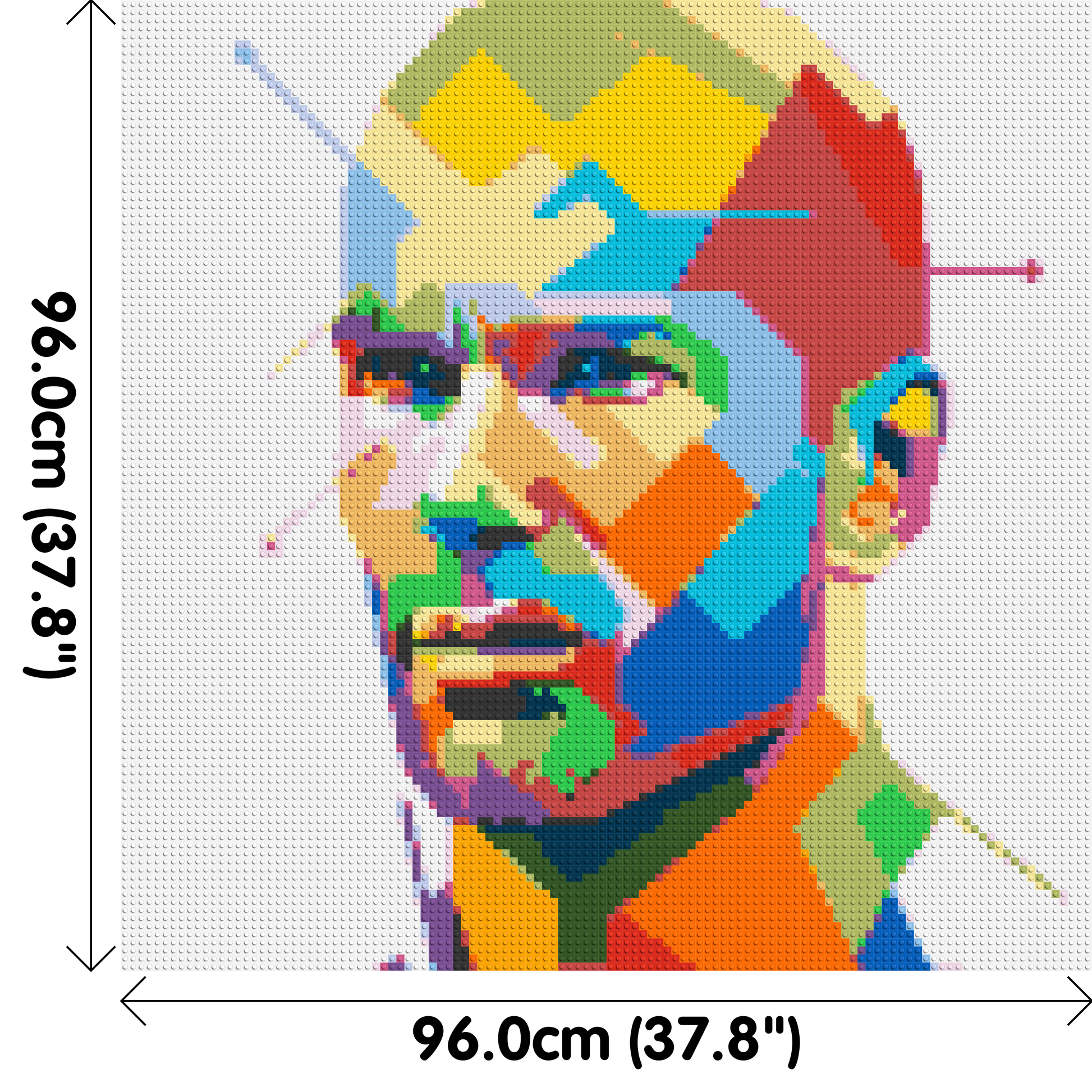 Zidane - Brick Art Mosaic Kit 5x5 dimensions