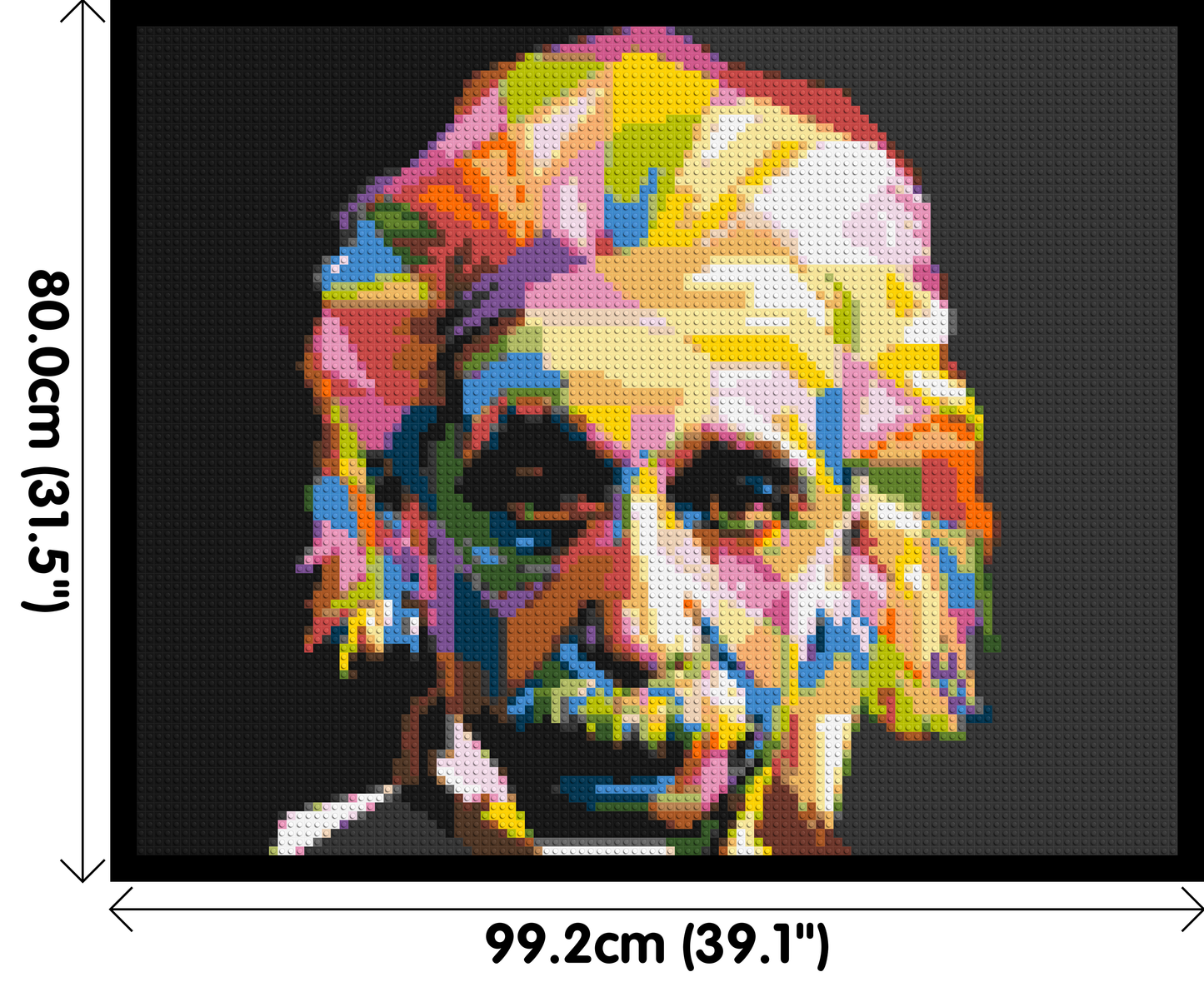 Albert Einstein - Brick Art Mosaic Kit 5x4 large