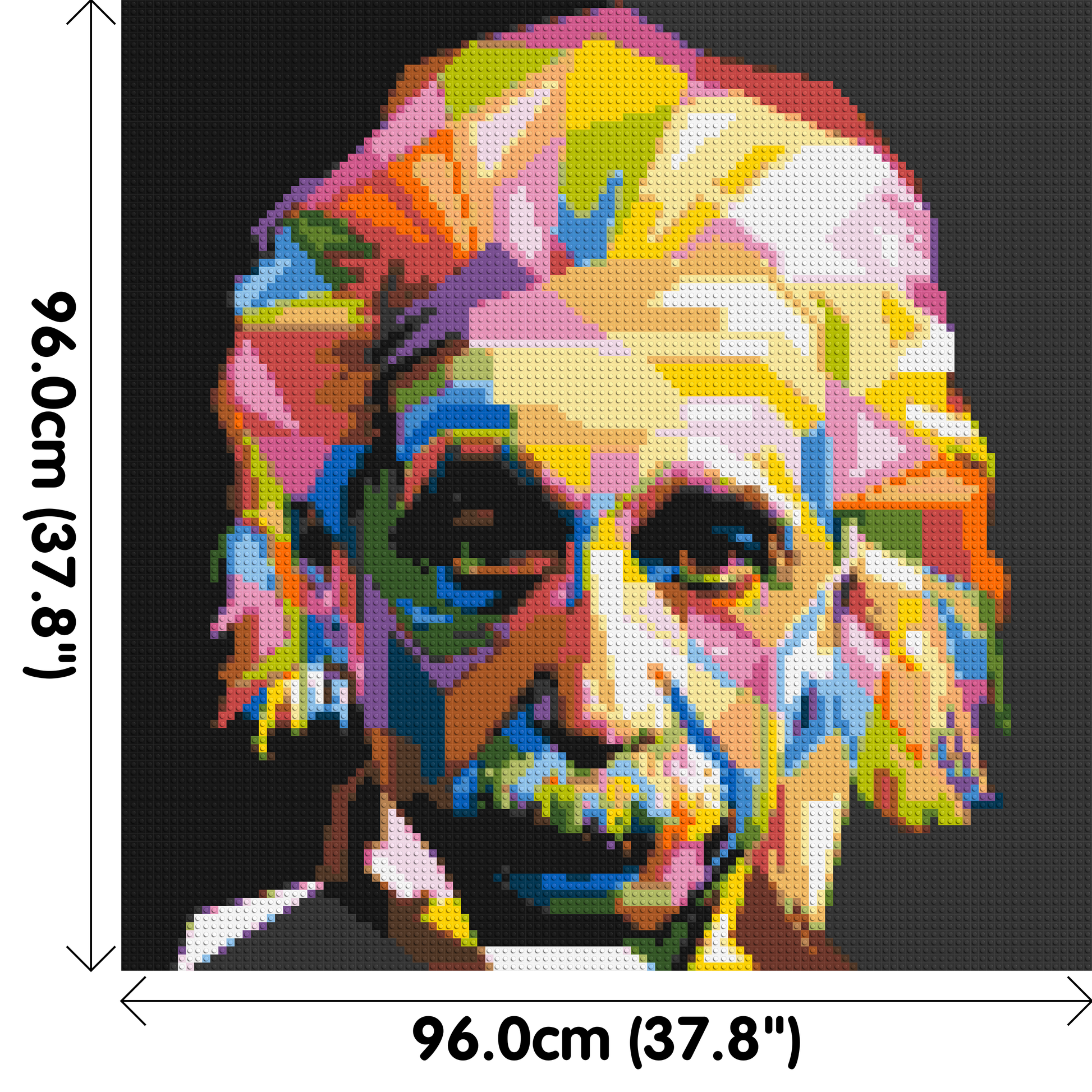 Albert Einstein - Brick Art Mosaic Kit 5x5 dimensions