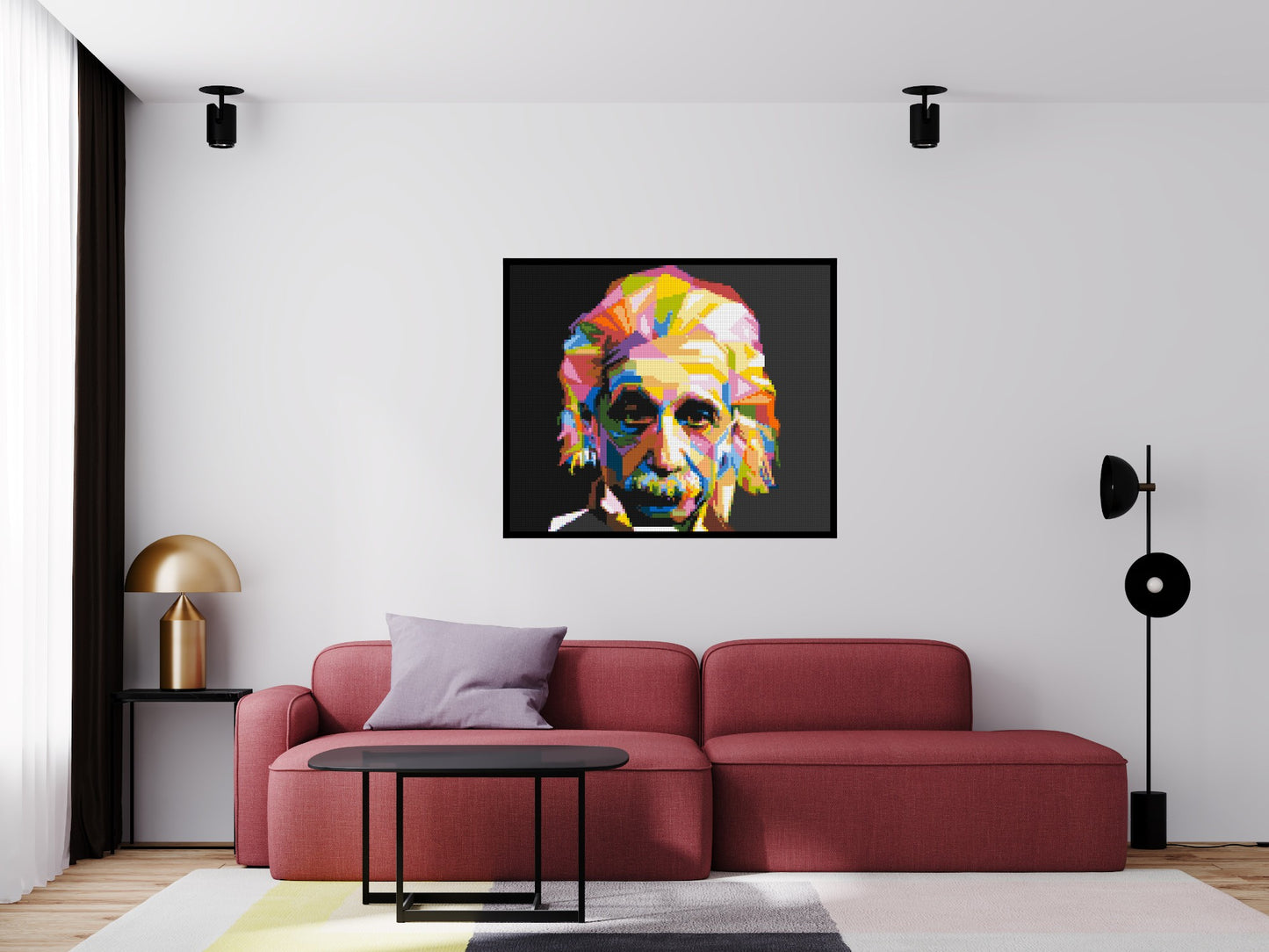 Albert Einstein - Brick Art Mosaic Kit 6x5 large